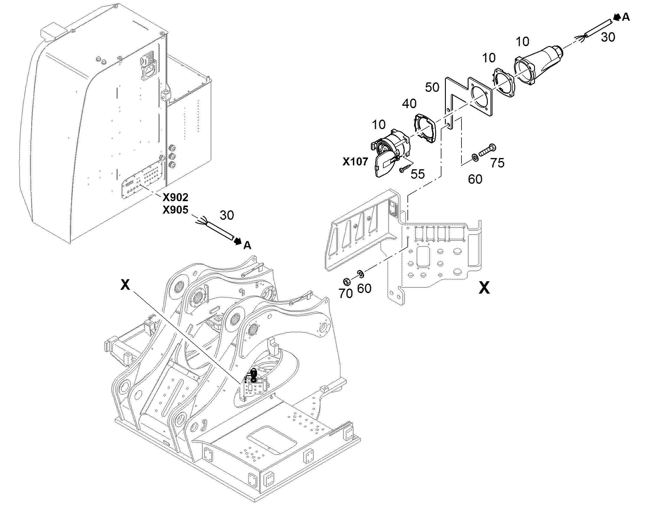 ДОПОЛНИТЕЛЬНАЯ ПРОВОДКА OBW-LH120 11375050 LIEBHERR