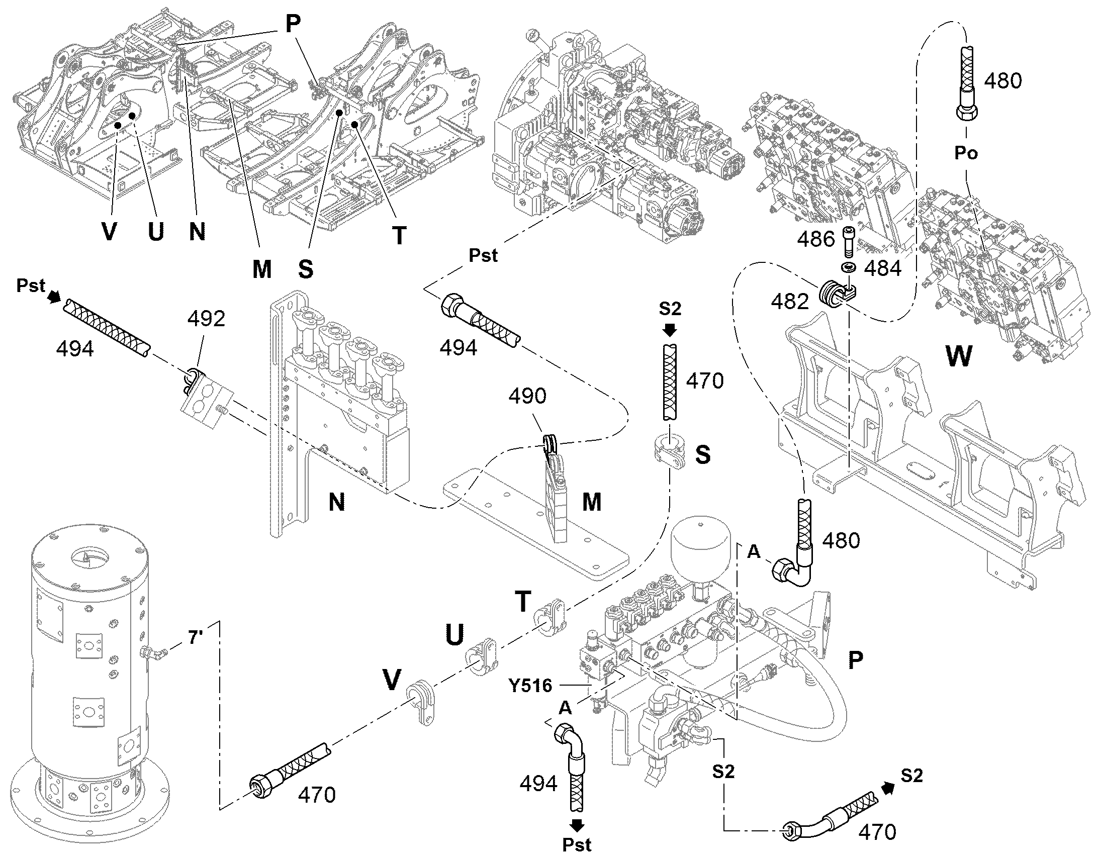 ШЛАНГ 10X2700 11182714 LIEBHERR