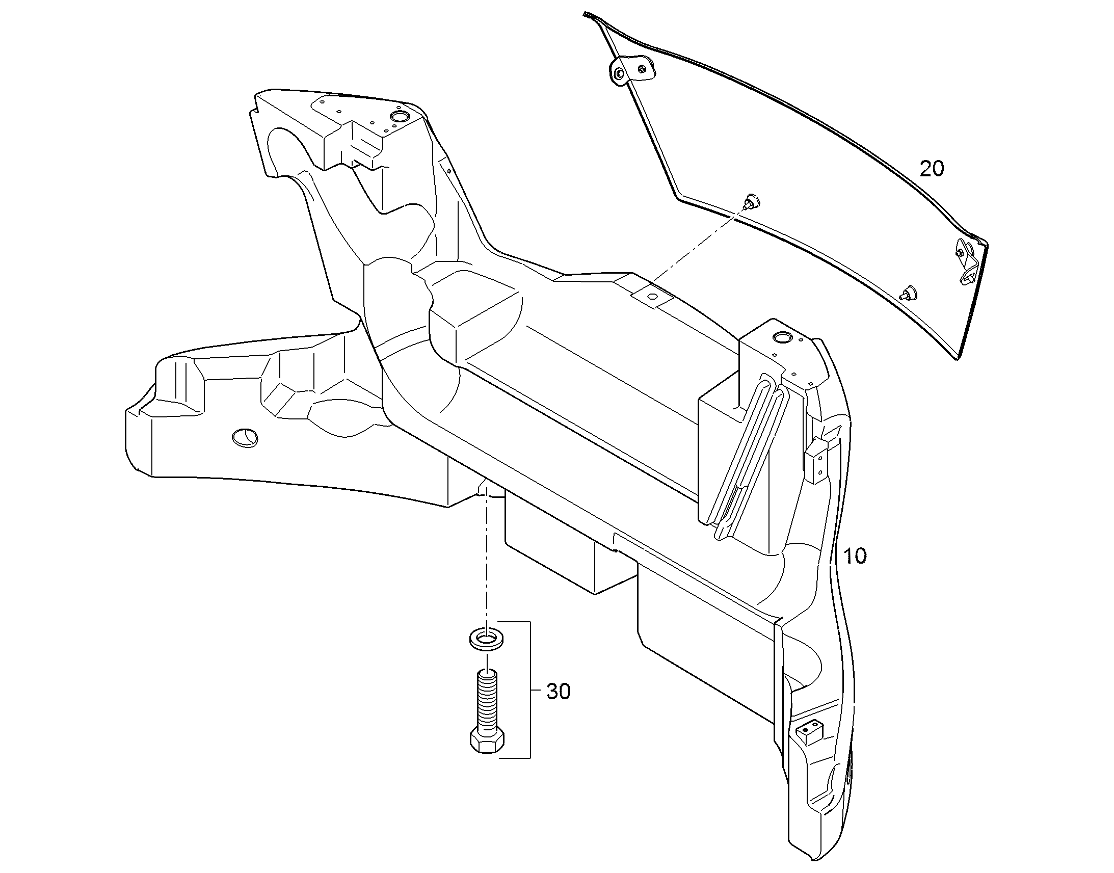 МОНТАЖНЫЕ ЧАСТИ БАЛЛАСТА 11423303 LIEBHERR