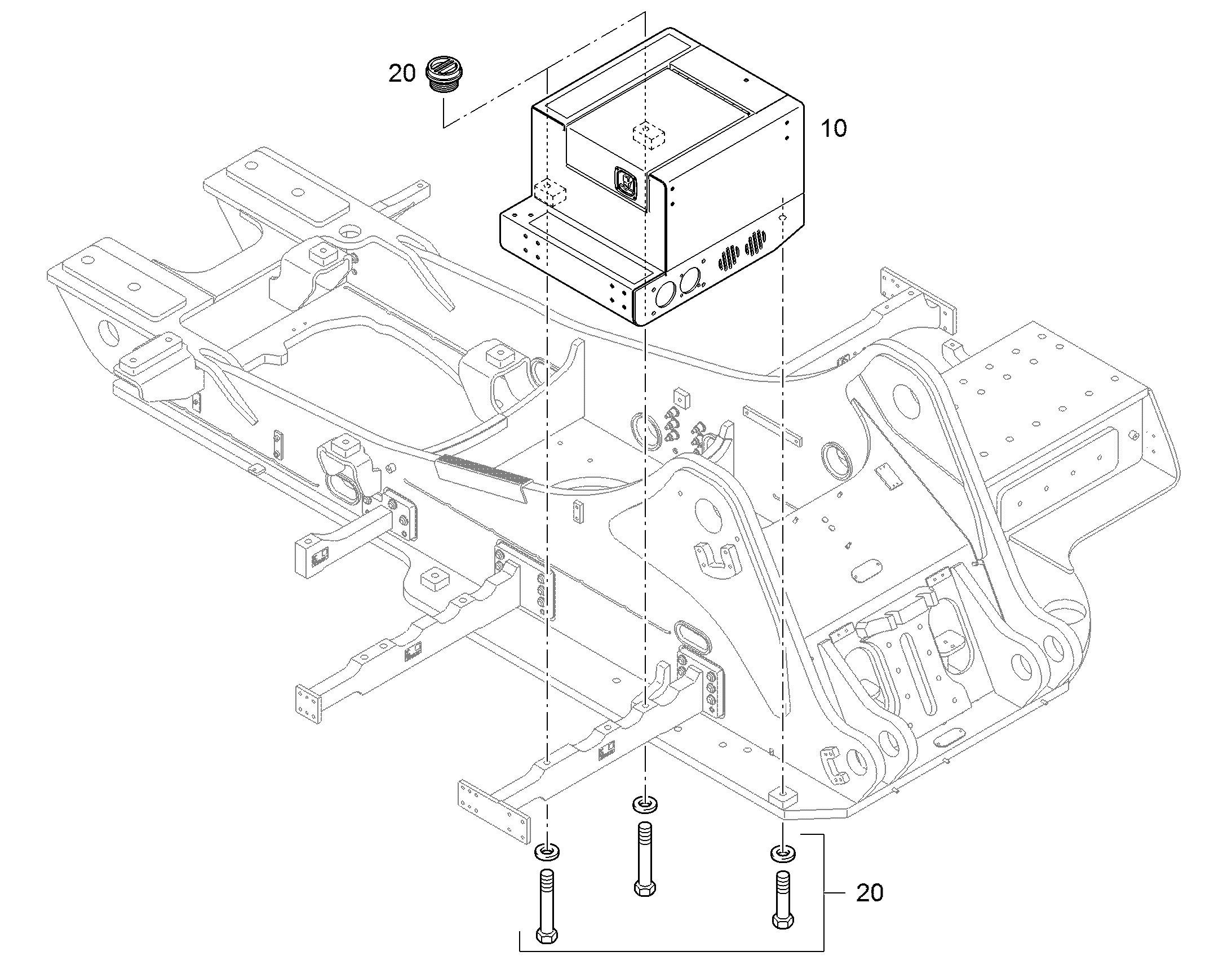 ЯЩИК 11426161 LIEBHERR