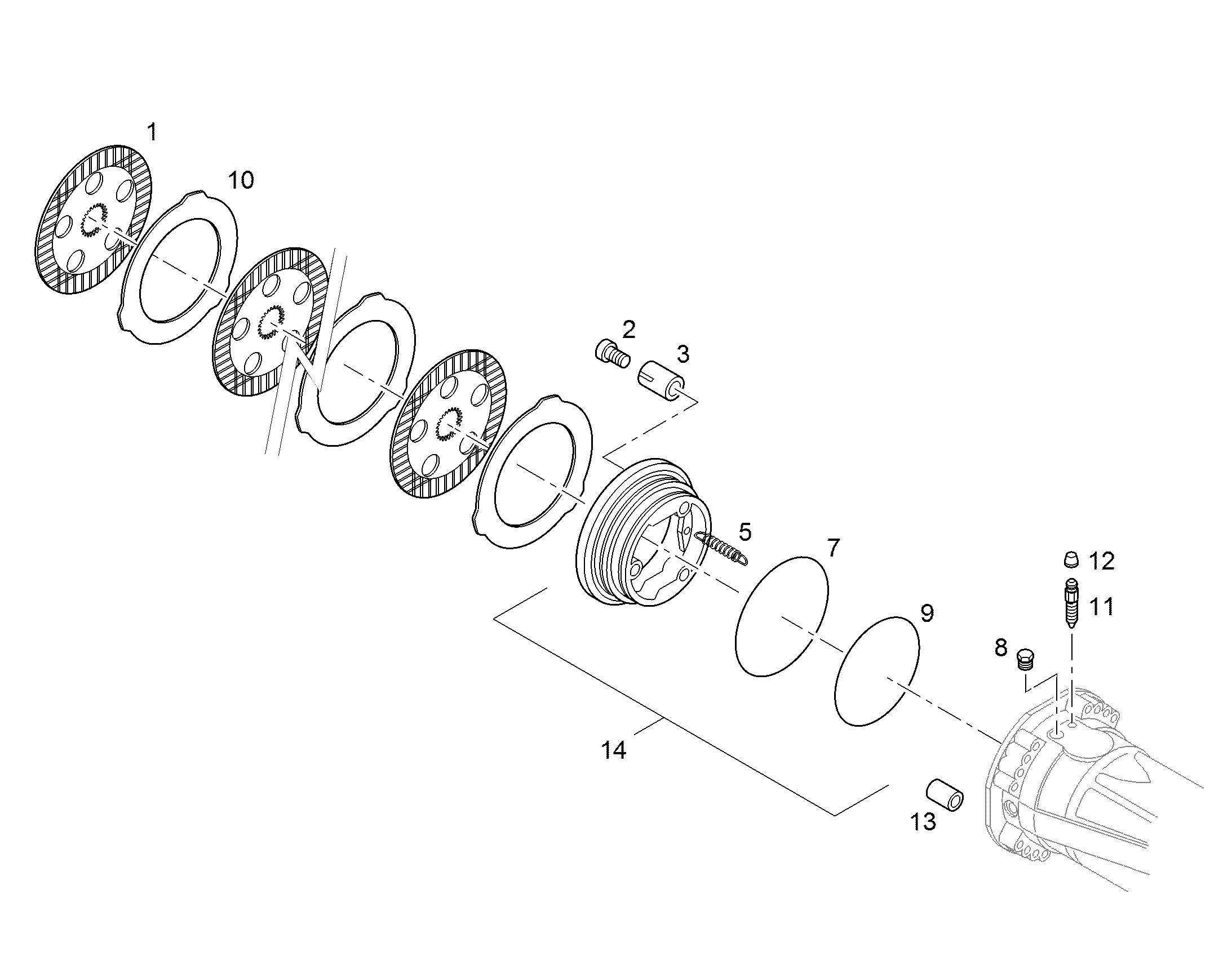 Прижимная пружина 10029555 LIEBHERR
