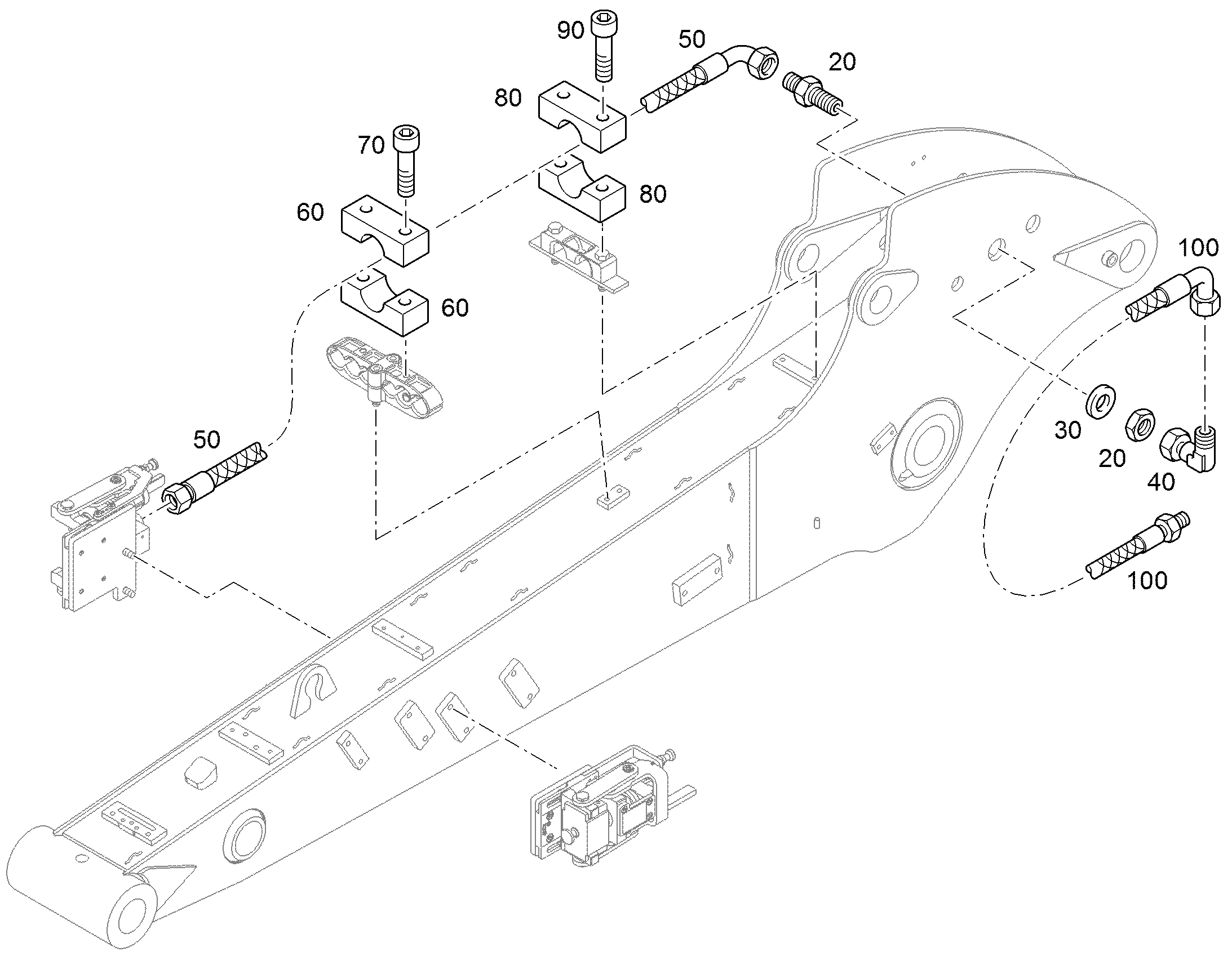 ШЛАНГ 32X1580 10343397 LIEBHERR