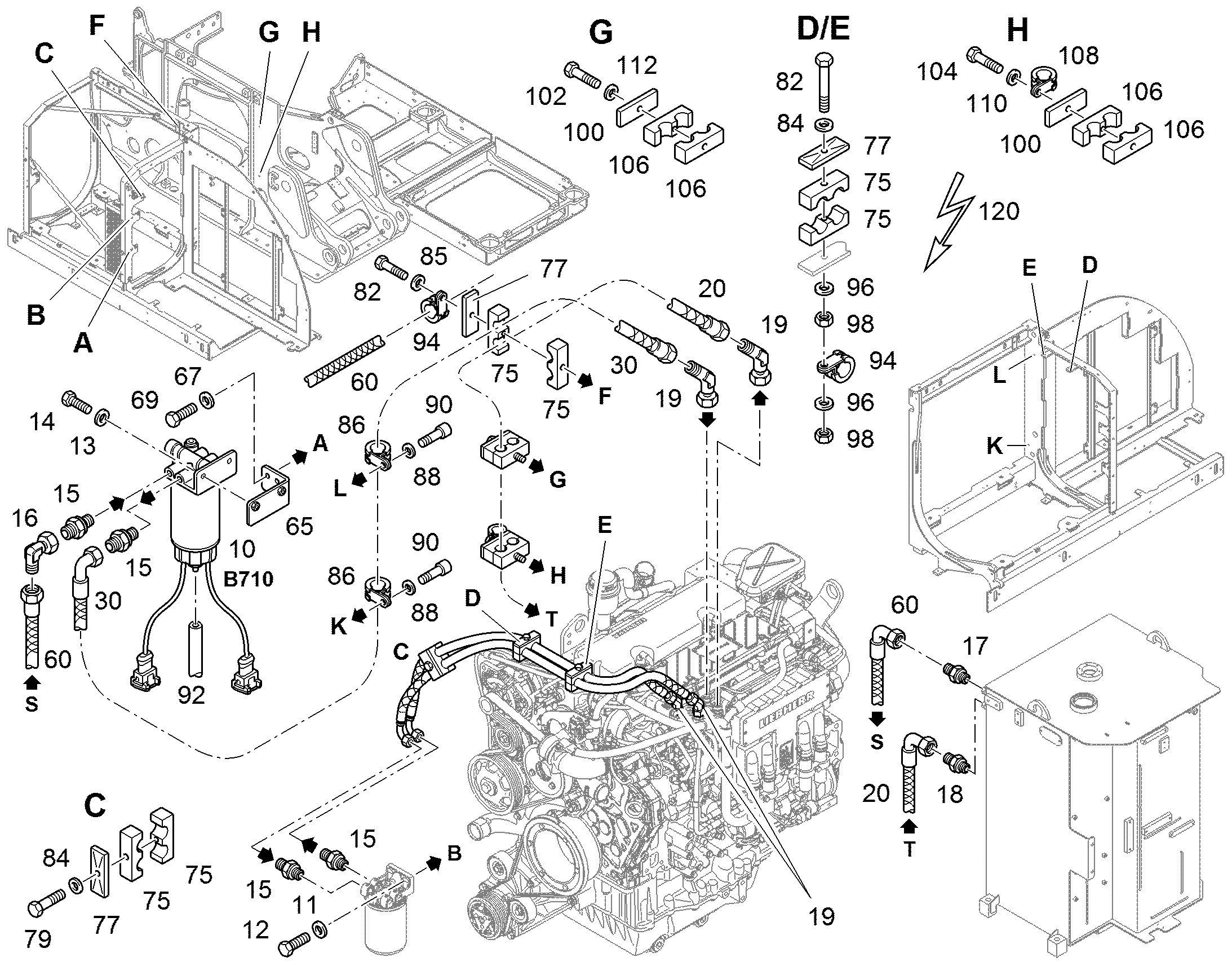 ШЛАНГ ТОПЛИВНЫЙ 12X2930 11110259 LIEBHERR