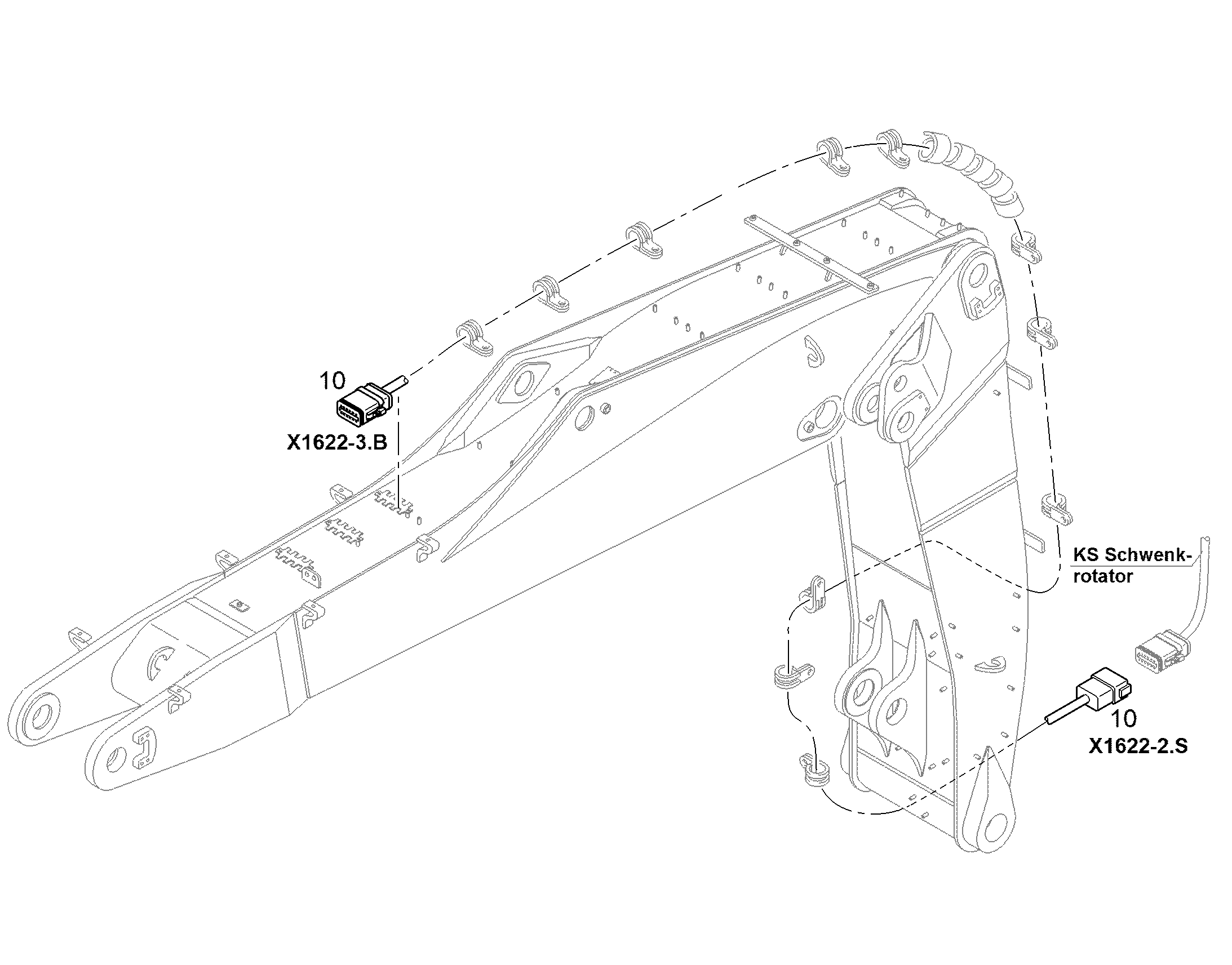 КАБЕЛЬ УПРАВ. ПОВОР. РОТАТОР 11436469 LIEBHERR