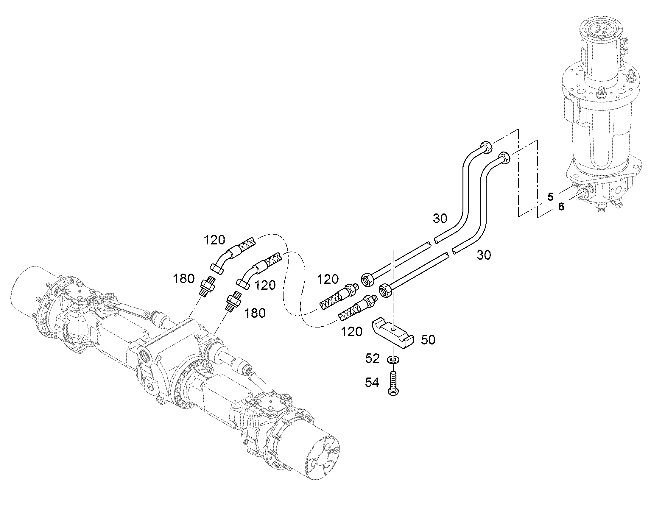 ШЛАНГ 10X500 10294228 LIEBHERR