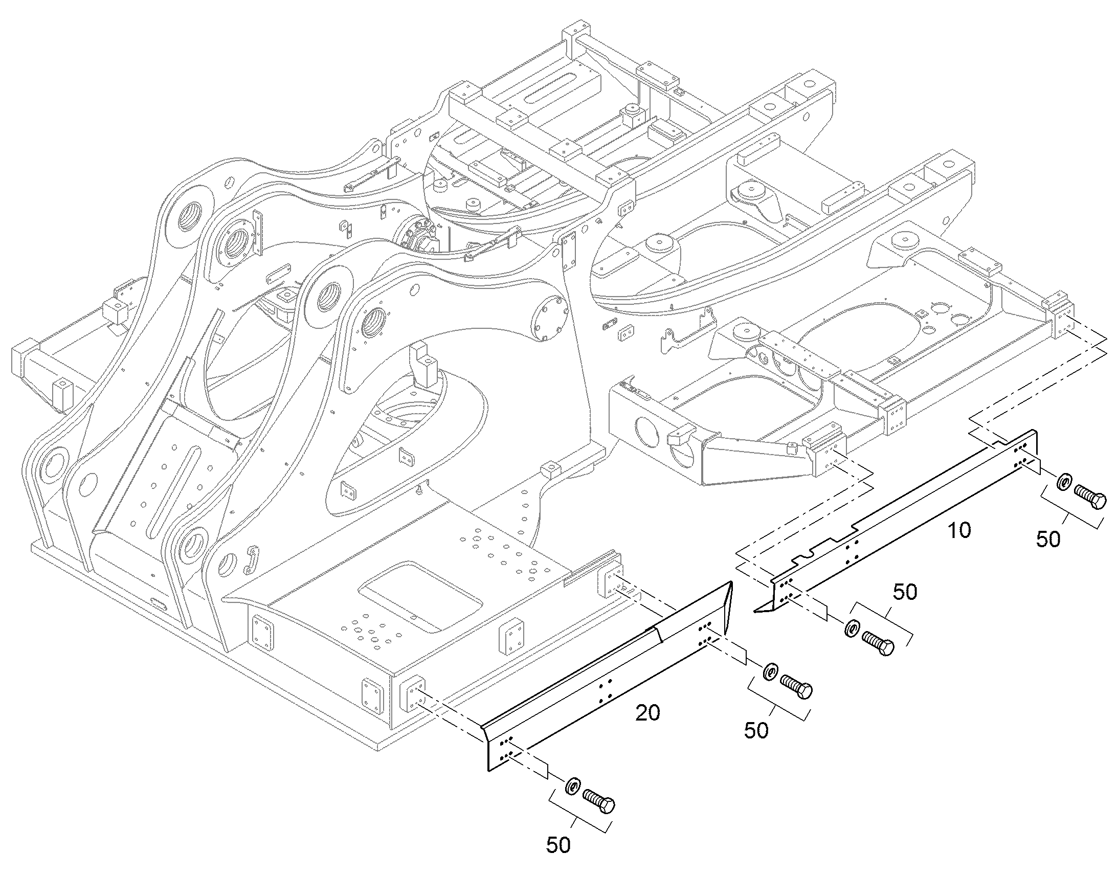 COVER ROTAT.DECK LEFT REAR 11430319 LIEBHERR