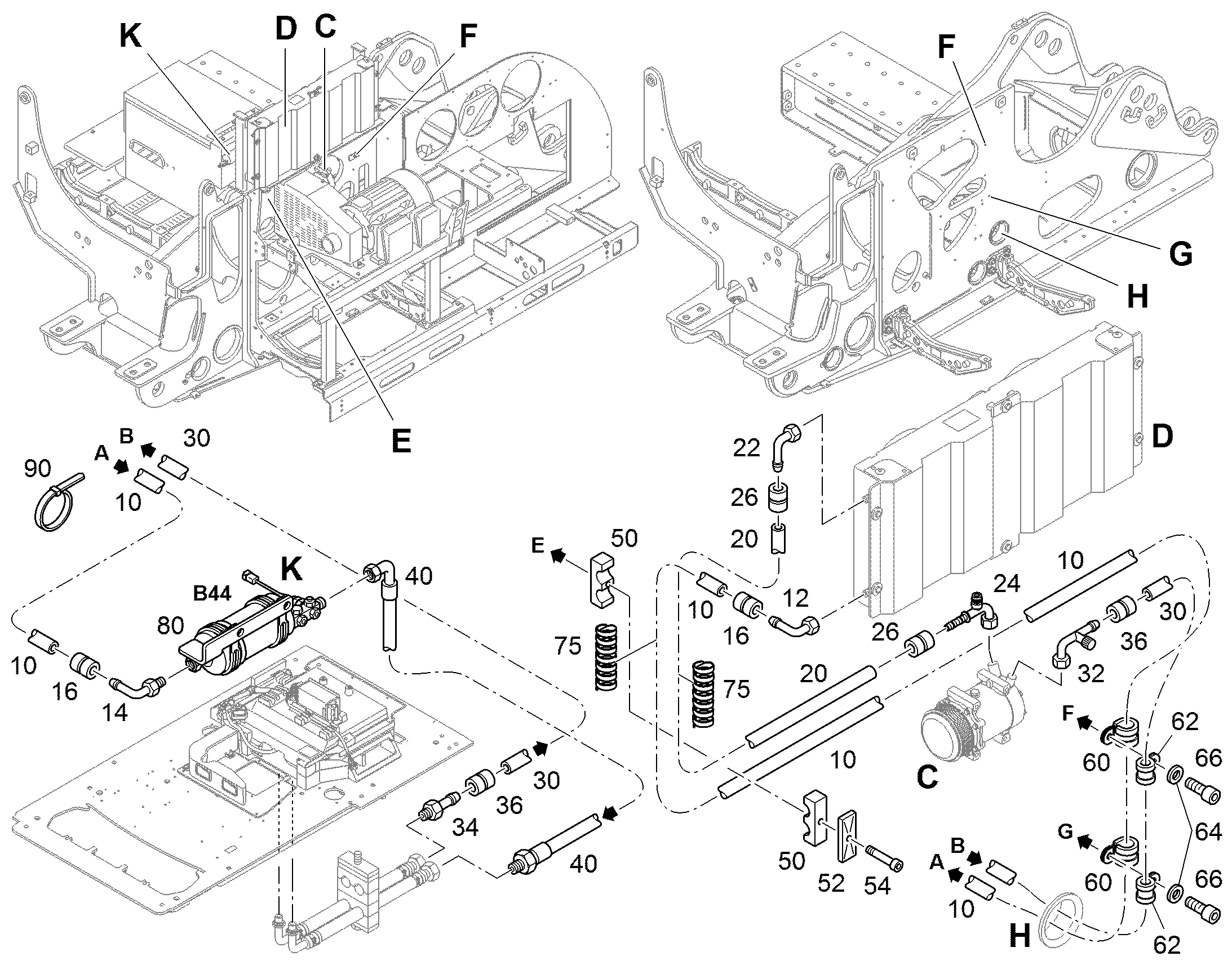 ШЛАНГ КОНДИЦИОНЕРА 8X3300 12276625 LIEBHERR