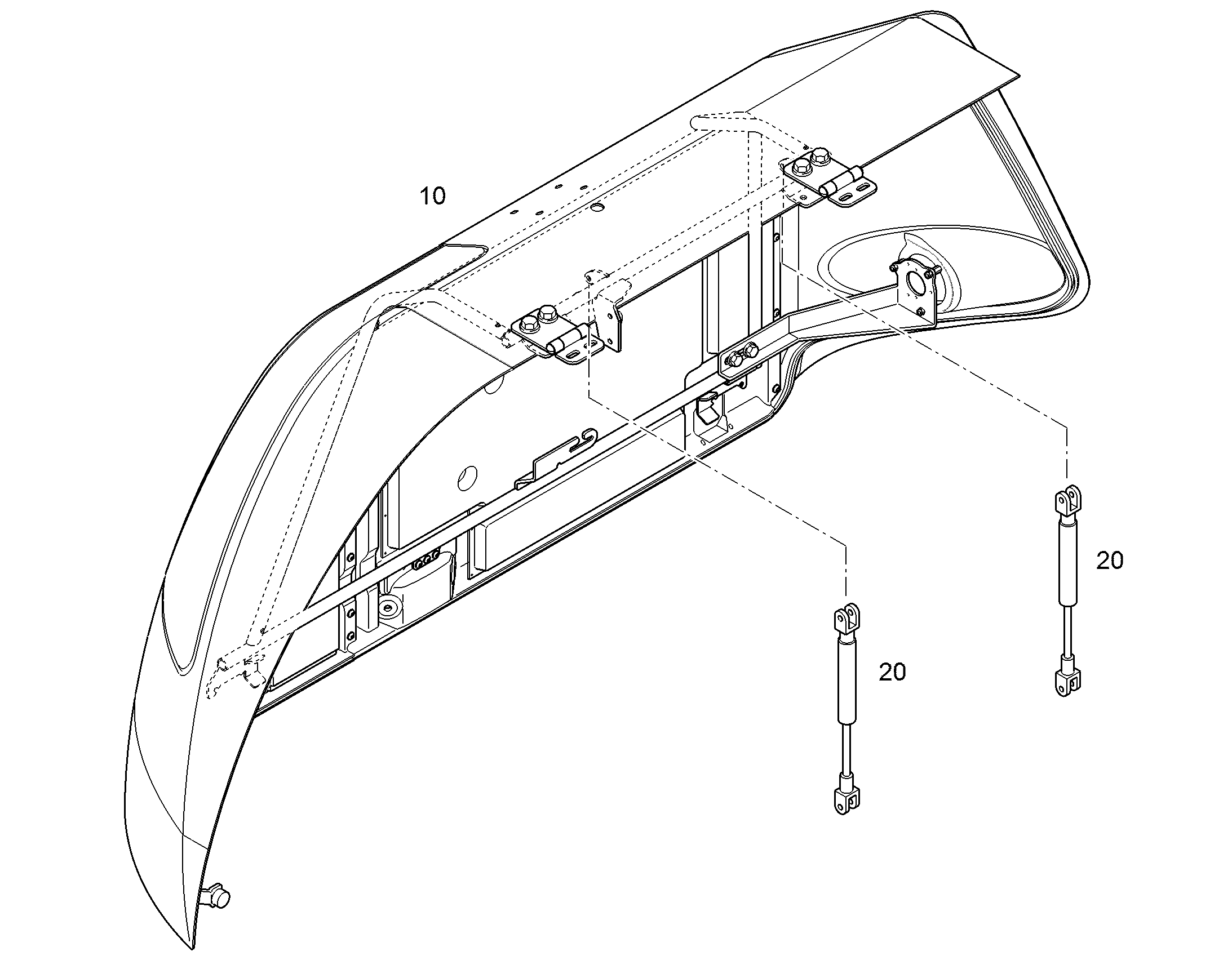 КАПОТ ДВИГАТЕЛЯ 11408365 LIEBHERR