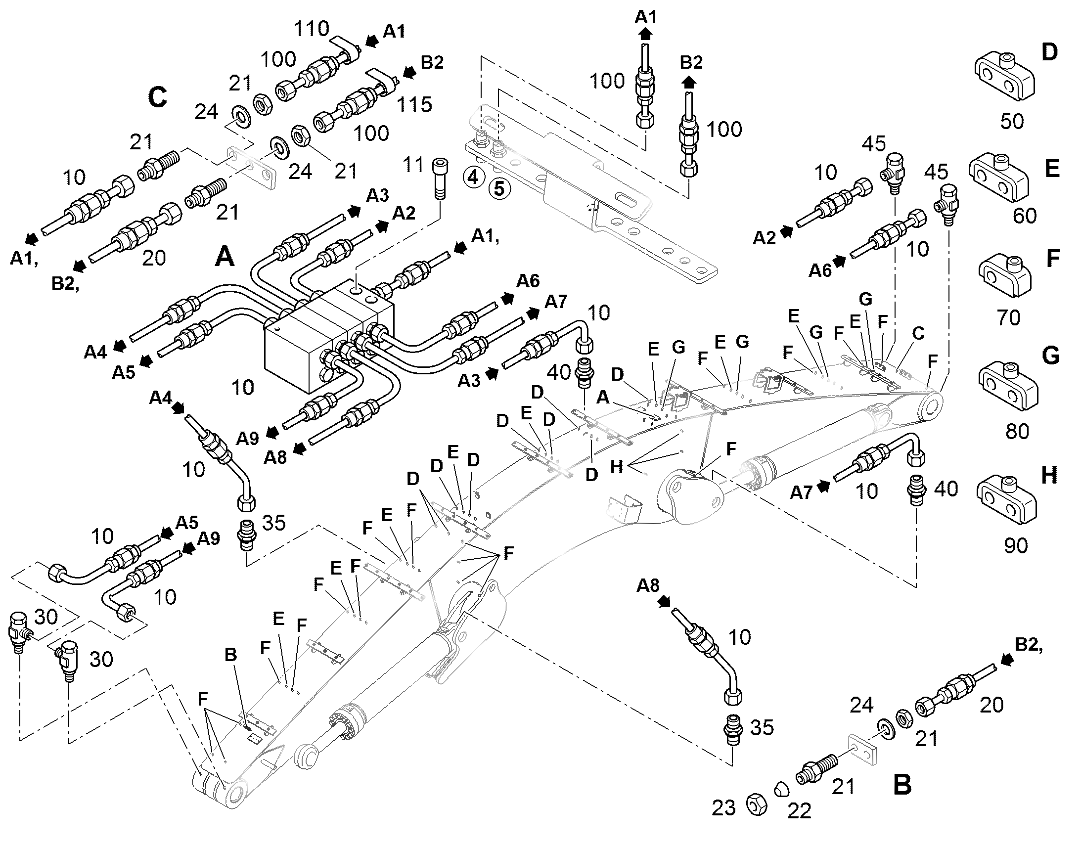 РАСПРЕДЕЛИТЕЛЬ MX-F 4/8 10332499 LIEBHERR