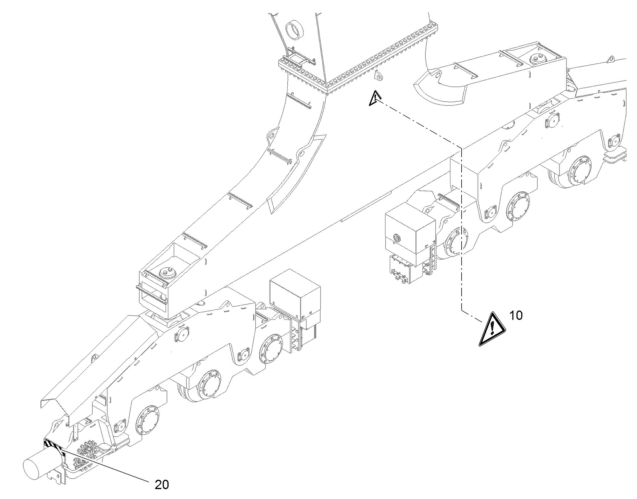 ЗНАК ПРЕДУПРЕЖДАЮЩИЙ ACHTUNG 12202438 LIEBHERR