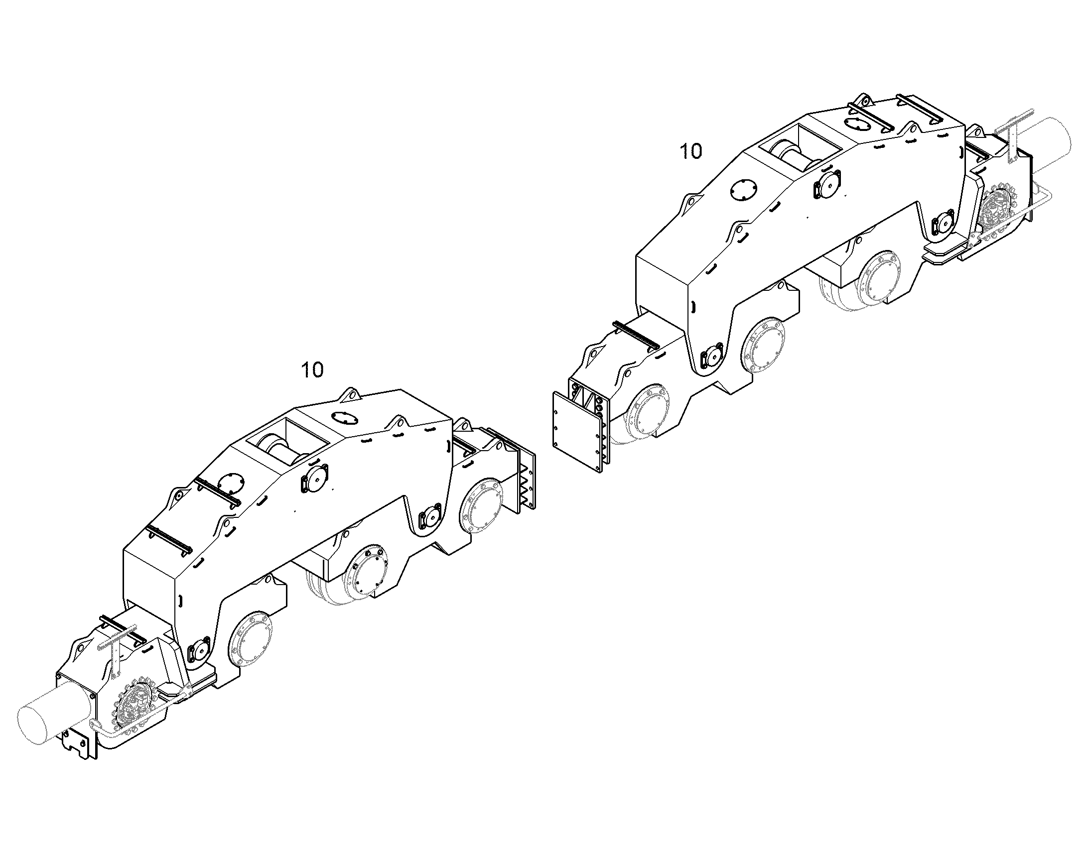 ШАССИ СЛЕВА 11830349 LIEBHERR