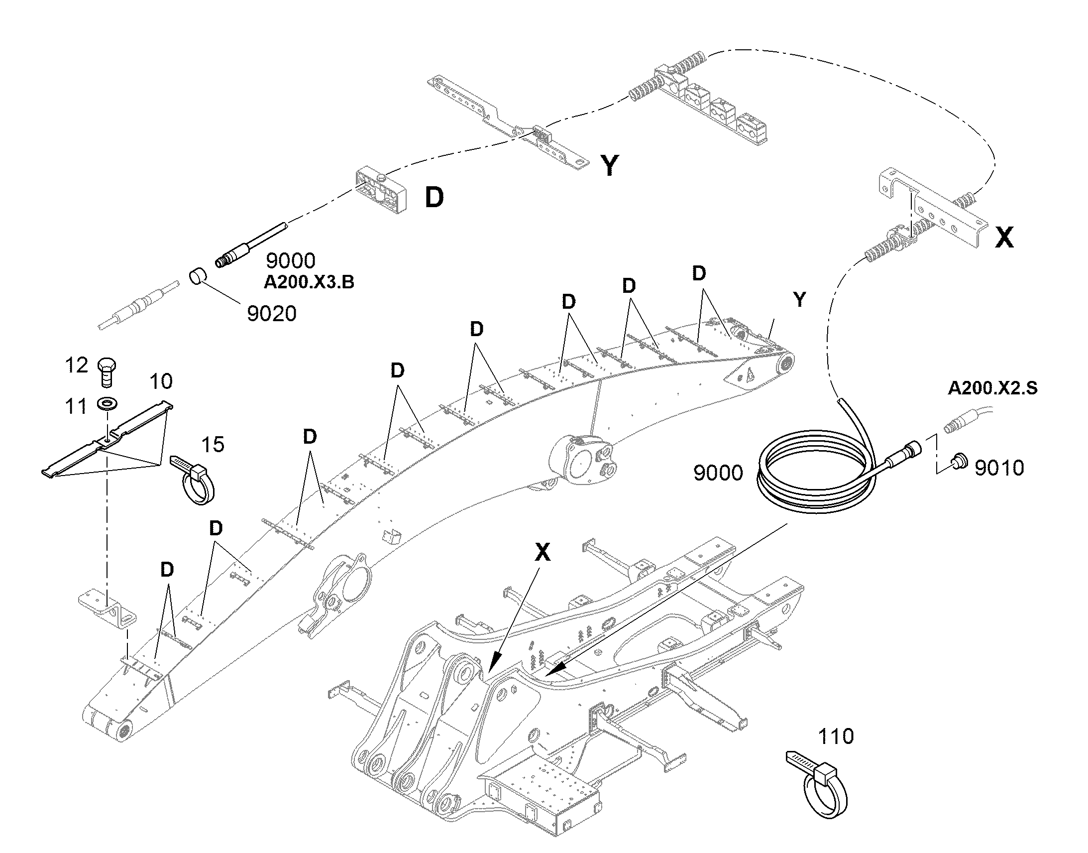 КАБЕЛЬ SYSTEMKABEL 2X0,22+0,14+KOAX 2 11248605 LIEBHERR