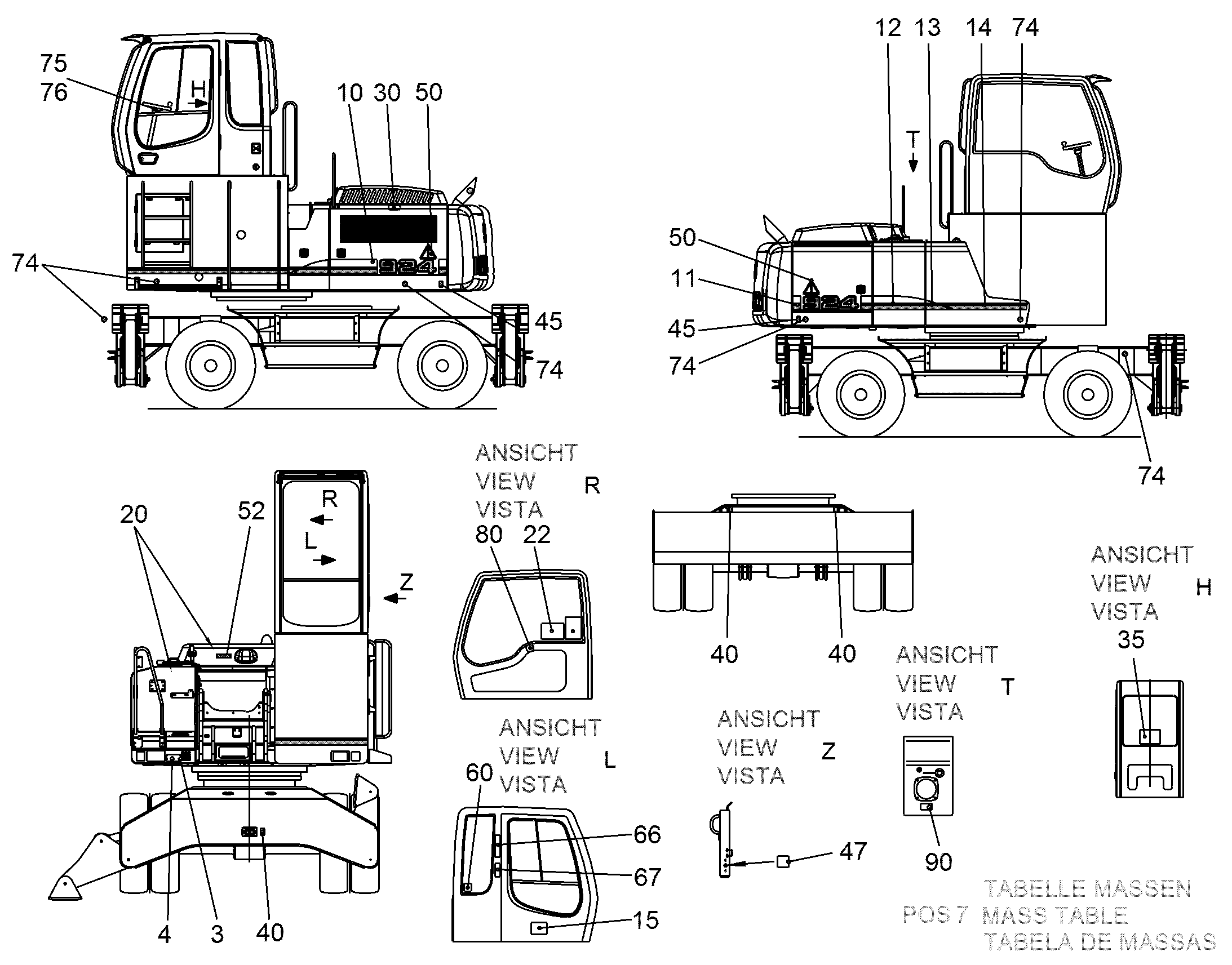 НАКЛЕЙКА 640mmX170mm 9626313 LIEBHERR