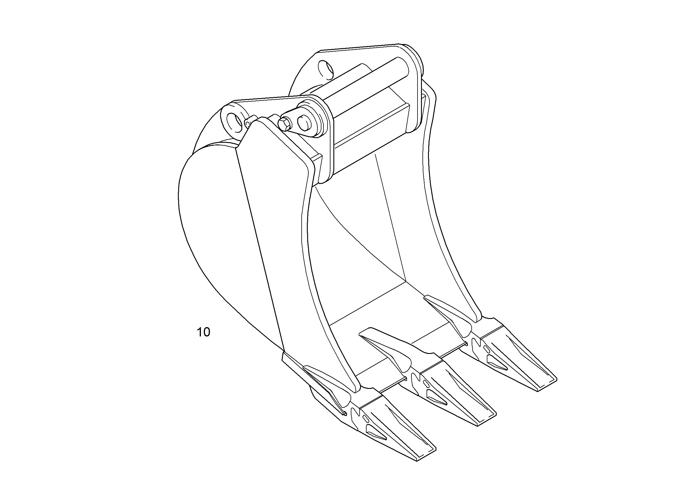 ЛОПАТА ОБРАТНАЯ 550mm 0,28m³ 9629449 LIEBHERR