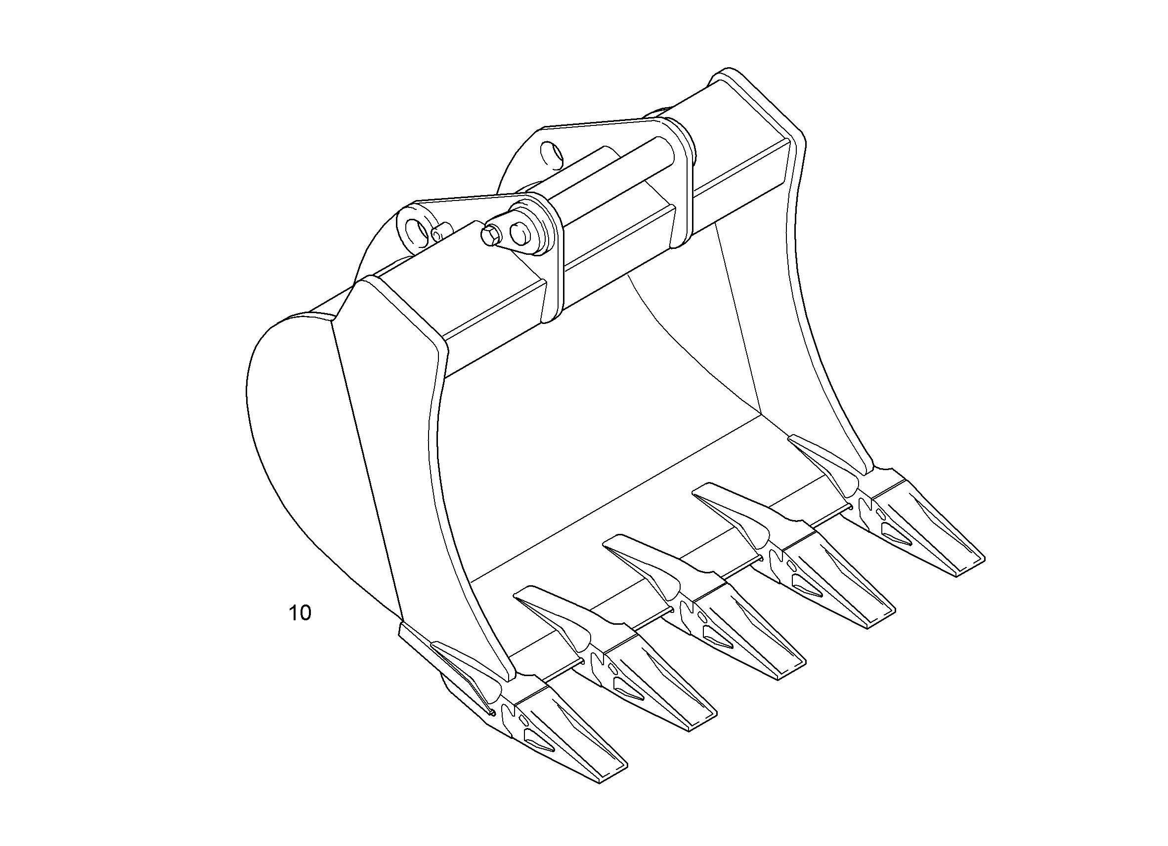 ЛОПАТА ОБРАТНАЯ 1250mm 0,85m³ 9629451 LIEBHERR