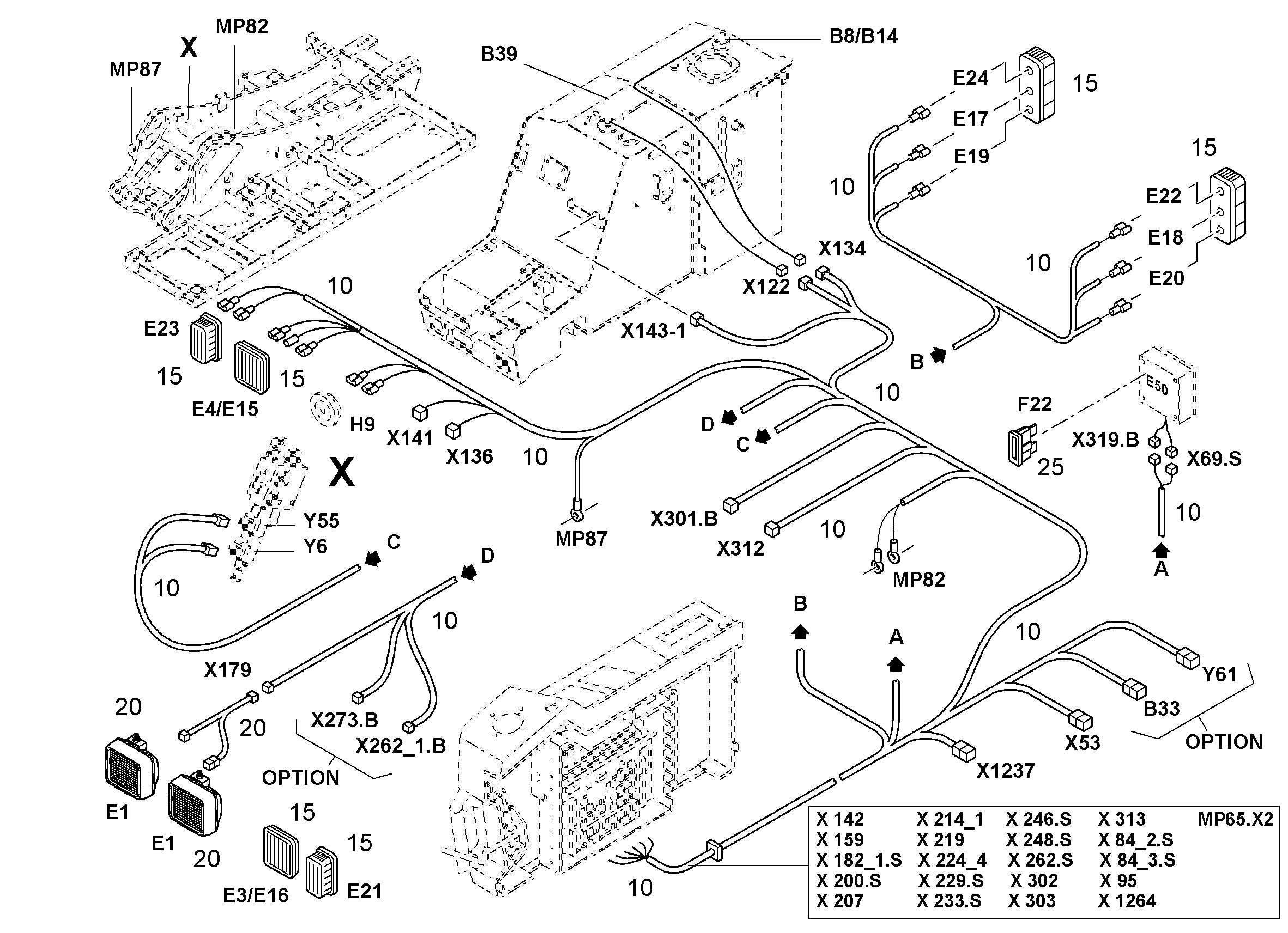 ПРОЖЕКТОР В СБОРЕ 9281866 LIEBHERR