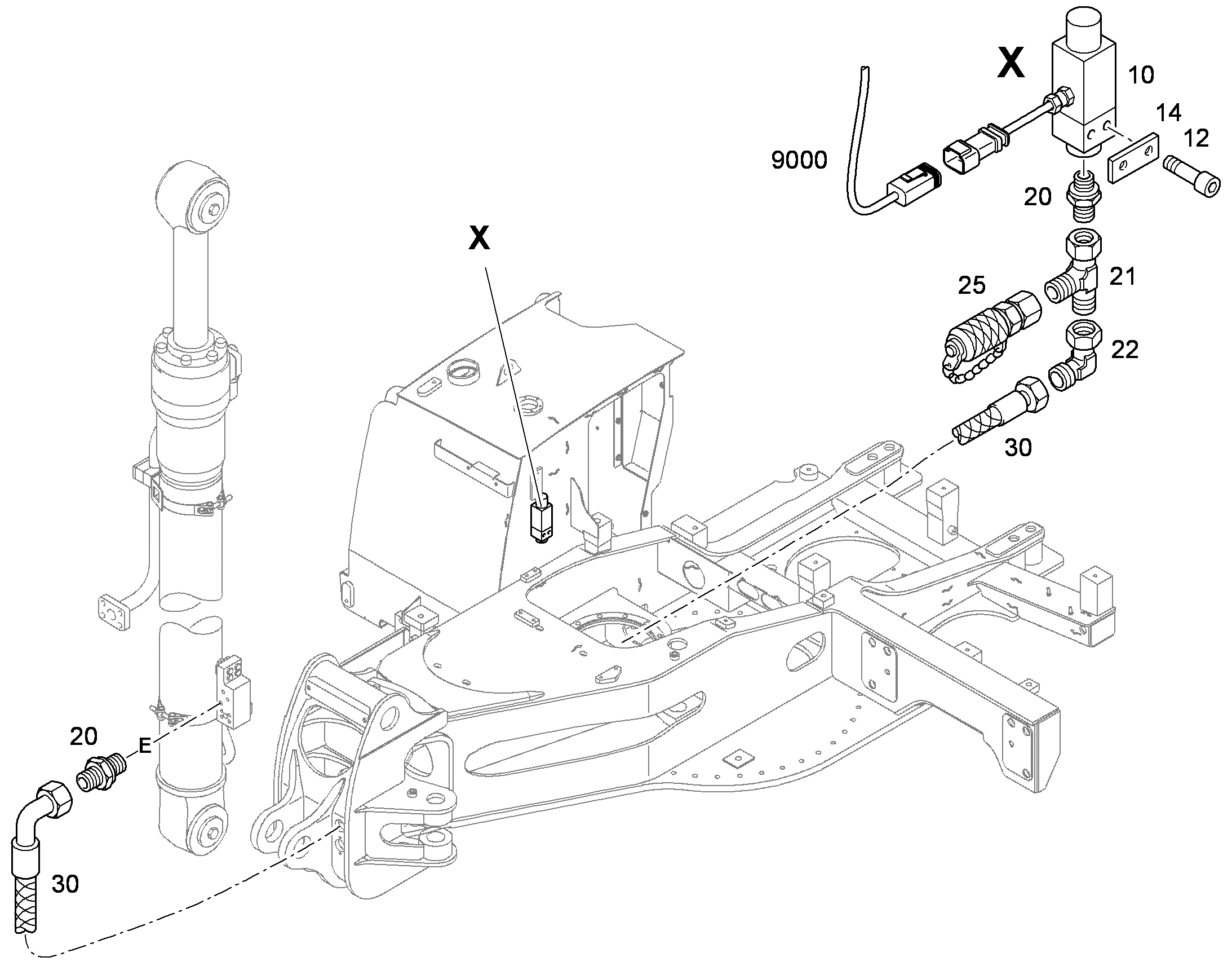 ПЕРЕКЛЮЧАТЕЛЬ 350bar 10444261 LIEBHERR