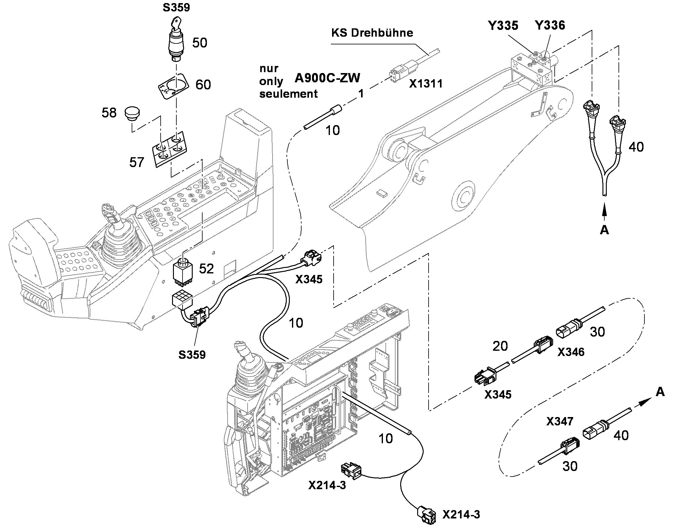 ТАБЛИЧКИ АФРИКААНС Ø27mm 9642585 LIEBHERR