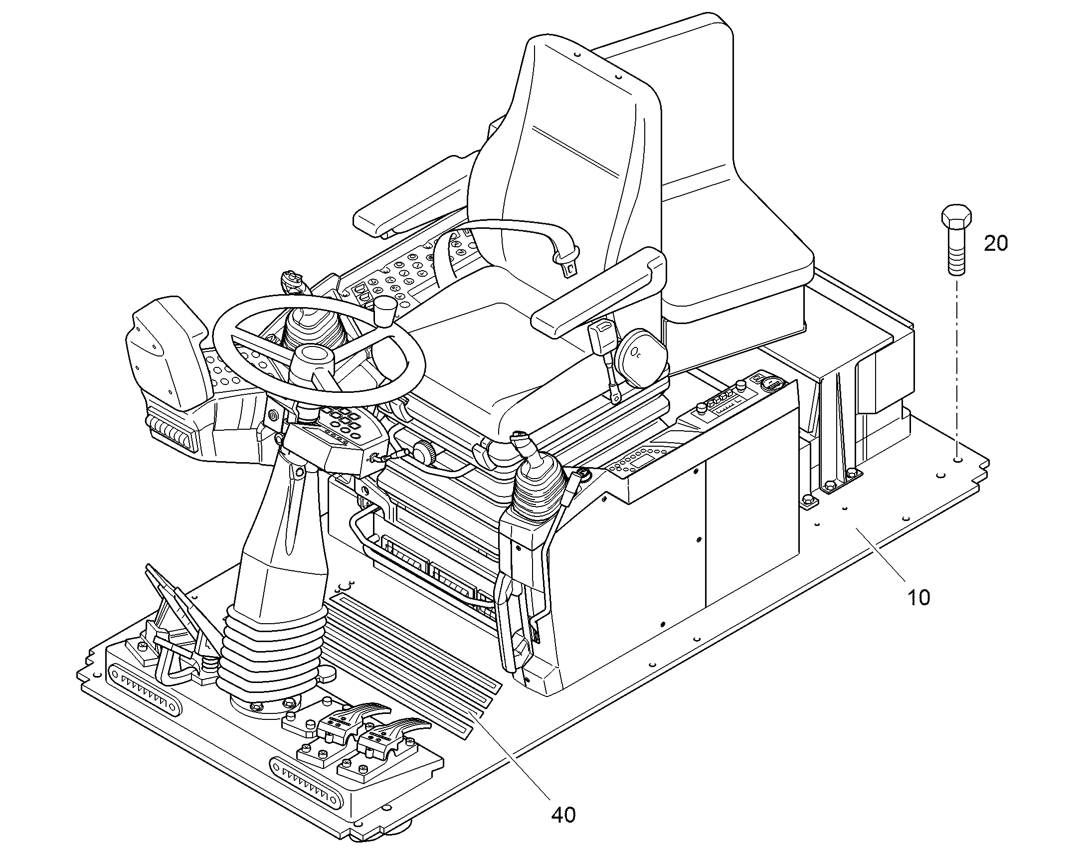 КРЕПЛЕНИЕ ПЛИТЫ НАСТИЛА КАБИНЫ 9289929 LIEBHERR