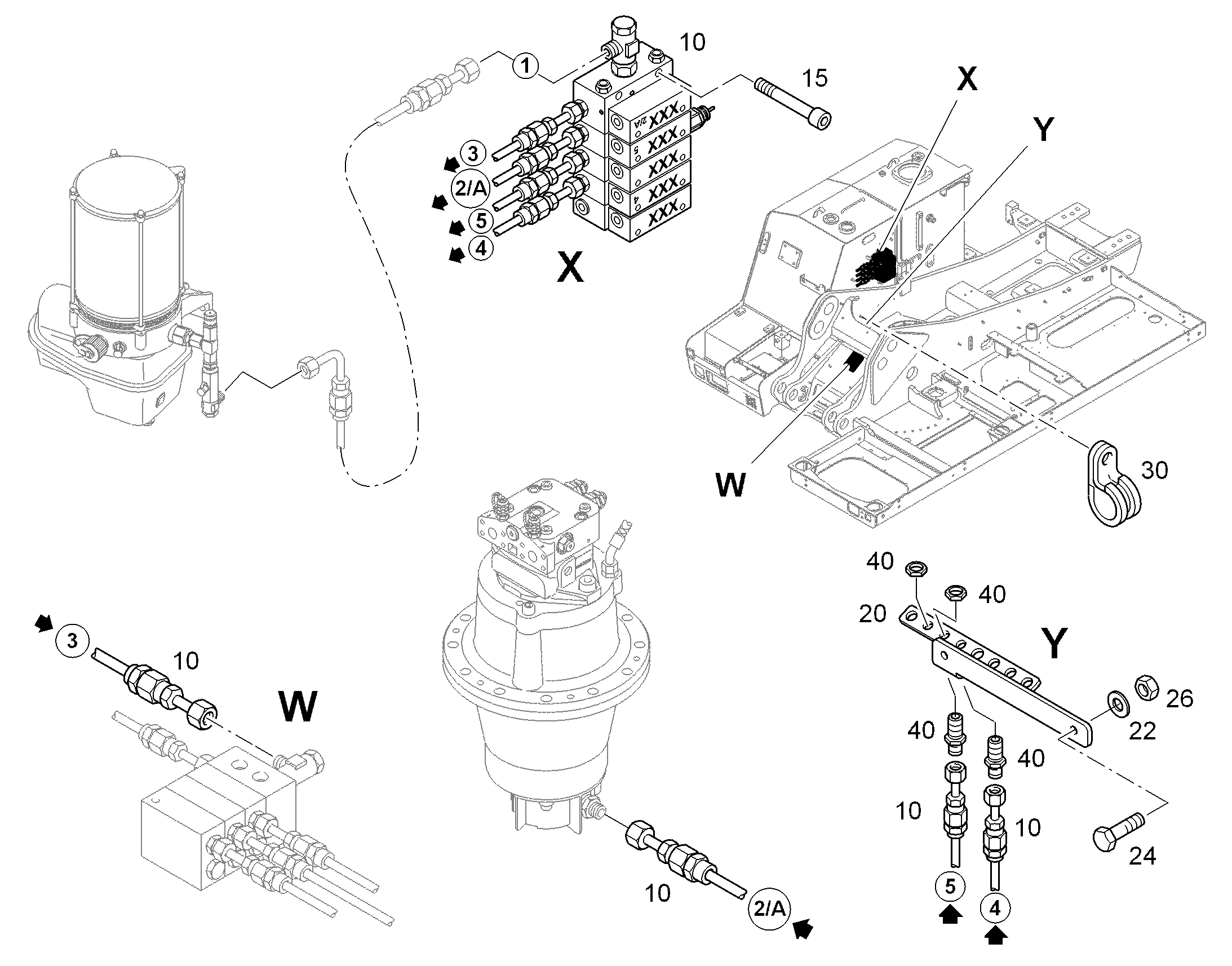 РАСПРЕДЕЛИТЕЛЬ SXE-2 5/4 10465699 LIEBHERR