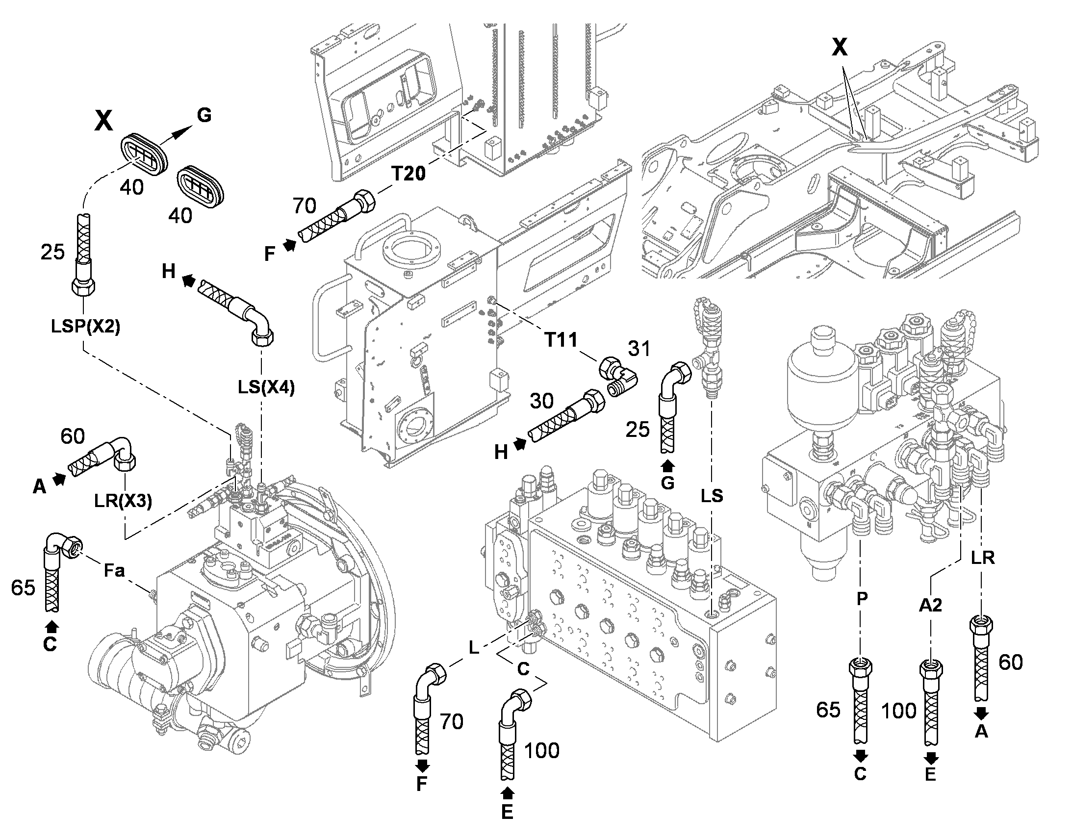 ШЛАНГ 16X1050 7409353 LIEBHERR