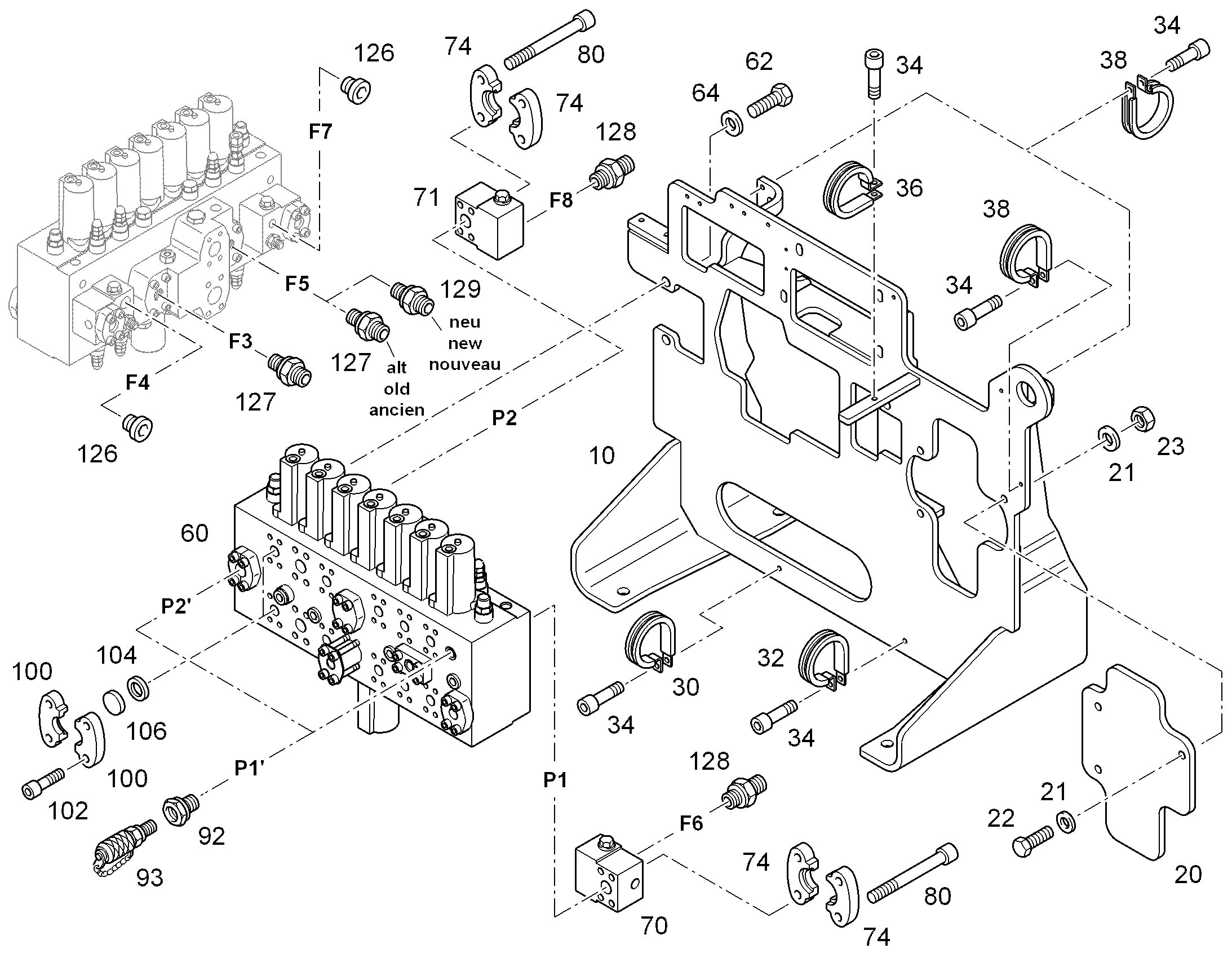 БЛОК УПРАВЛЕНИЯ 10450985 LIEBHERR