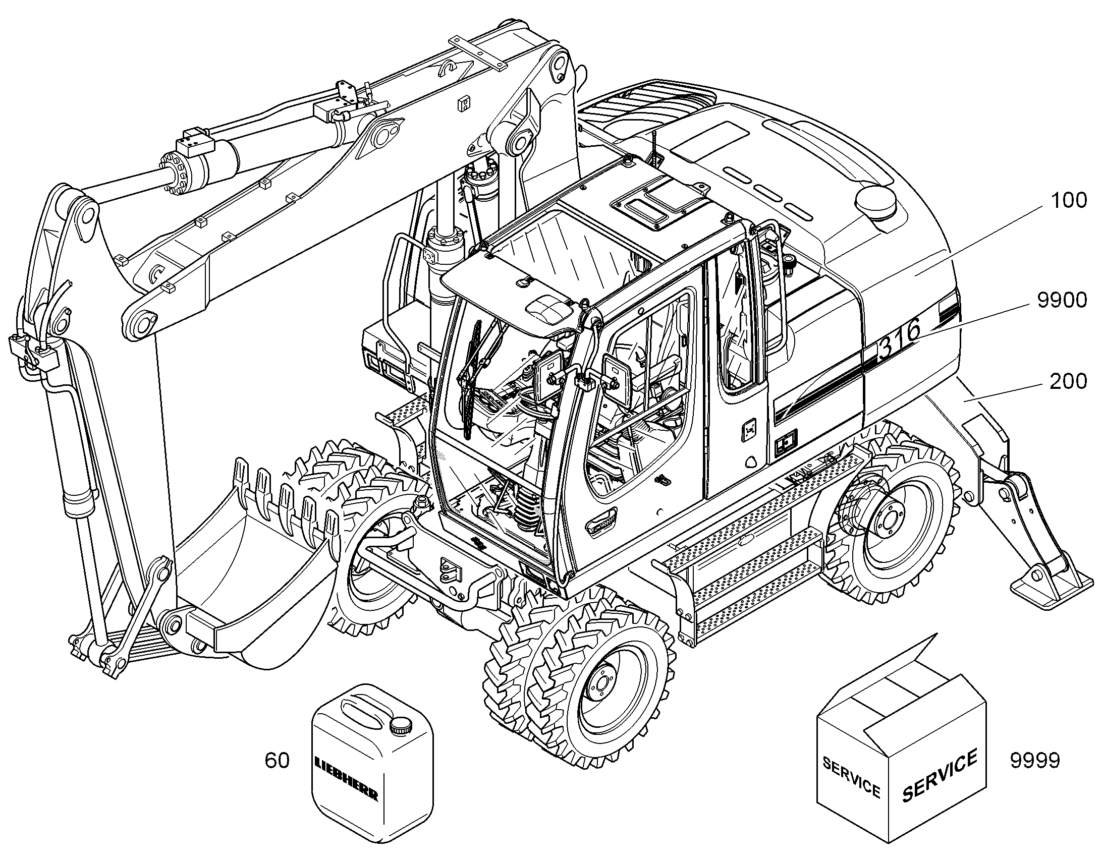 ТАБЛИЧКИ 9613200 LIEBHERR