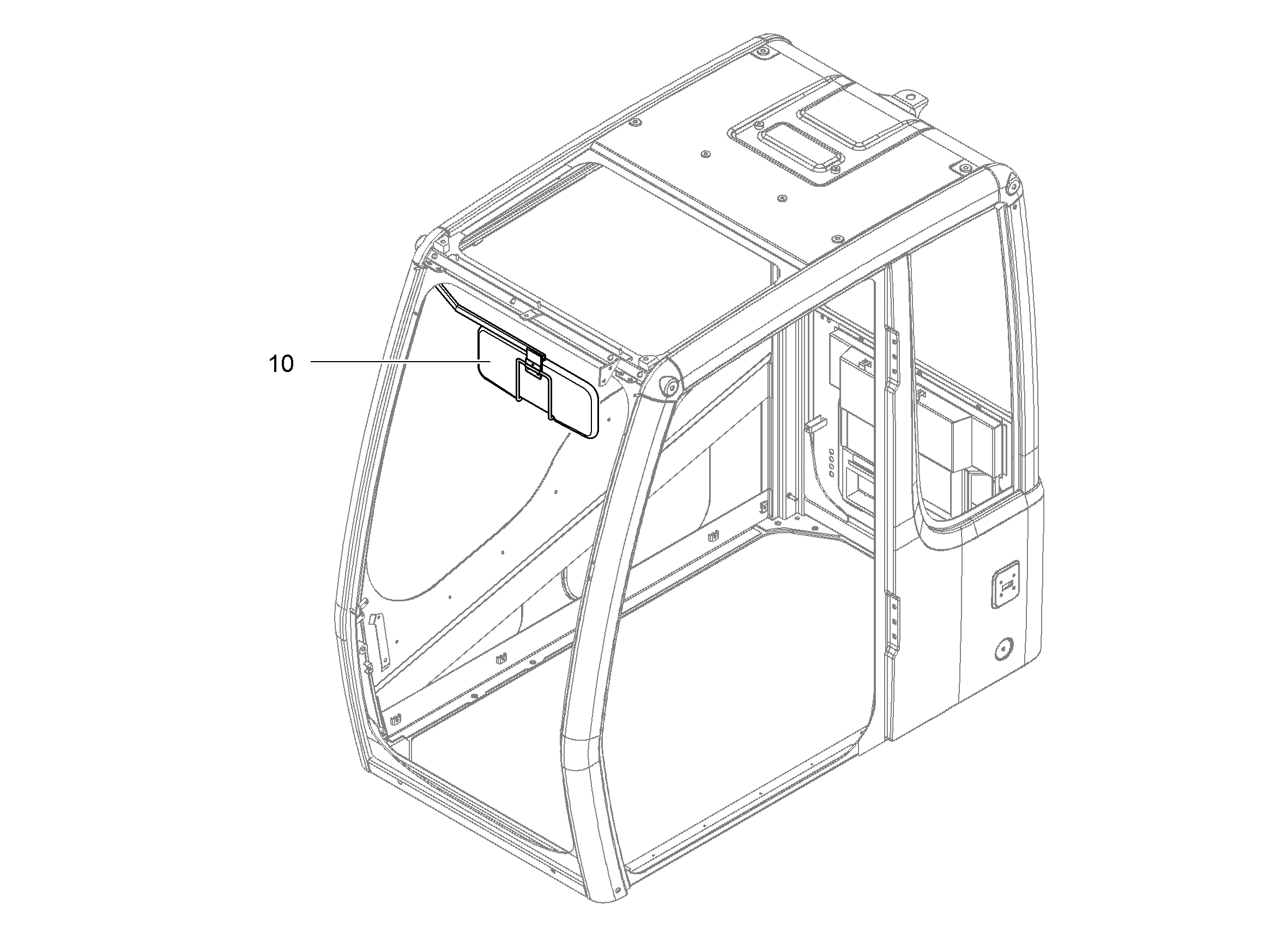 КОЗЫРЕК СОЛНЦЕЗАЩИТНЫЙ 9590600 LIEBHERR