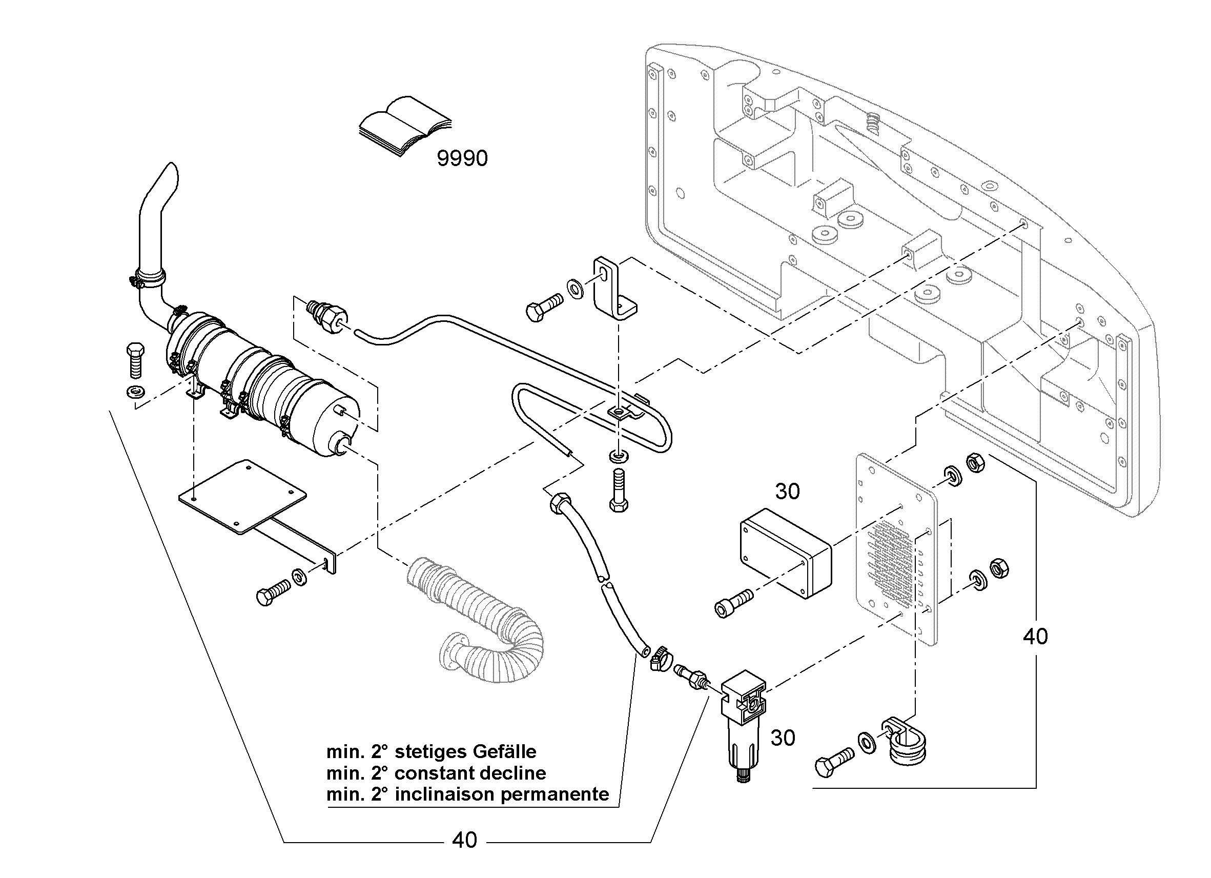 ФИЛЬТР МИКРОЧАСТИЦ 258,5X623 AXIAL-AXIAL 10355798 LIEBHERR