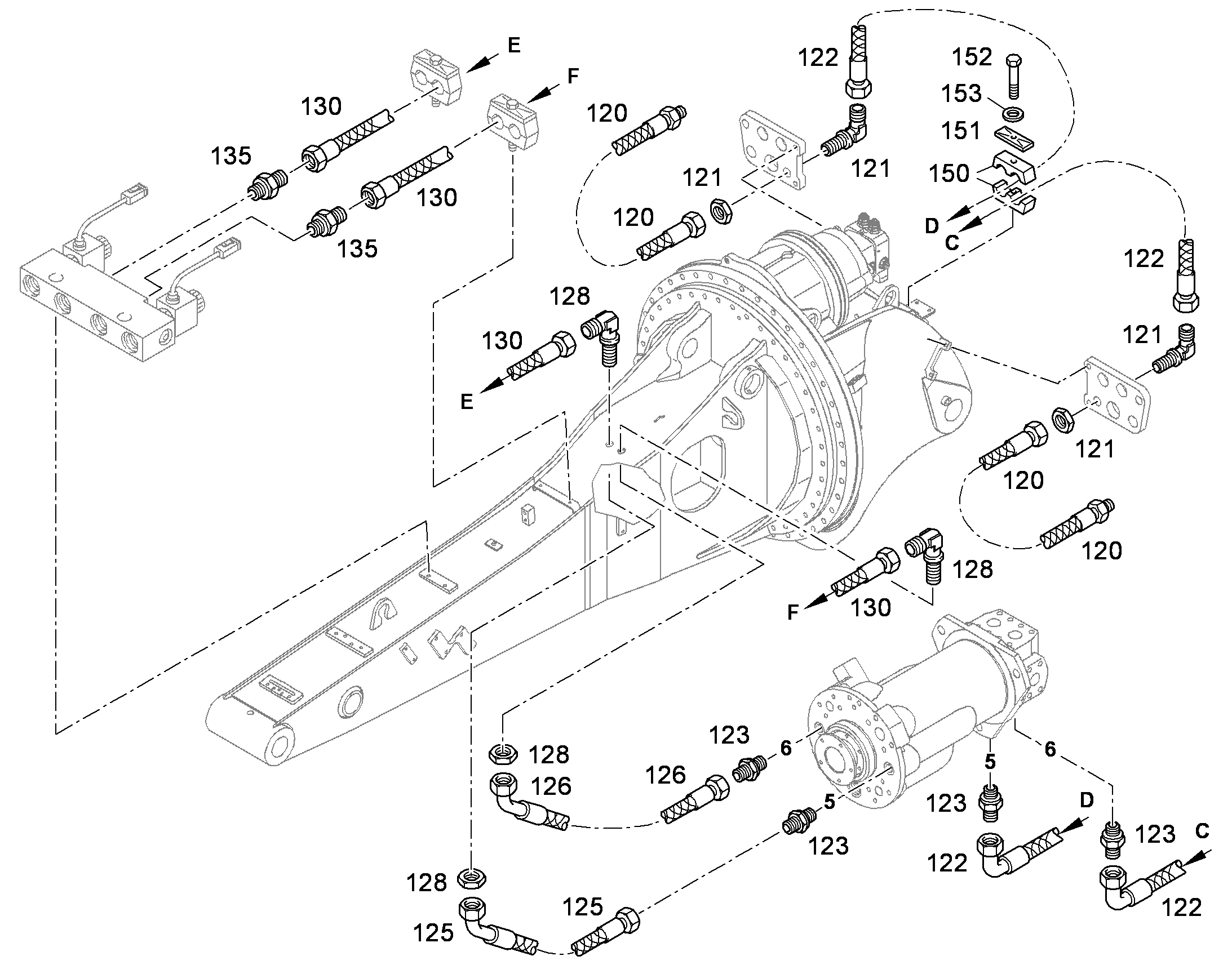 ШЛАНГ 12X1100 10029831 LIEBHERR