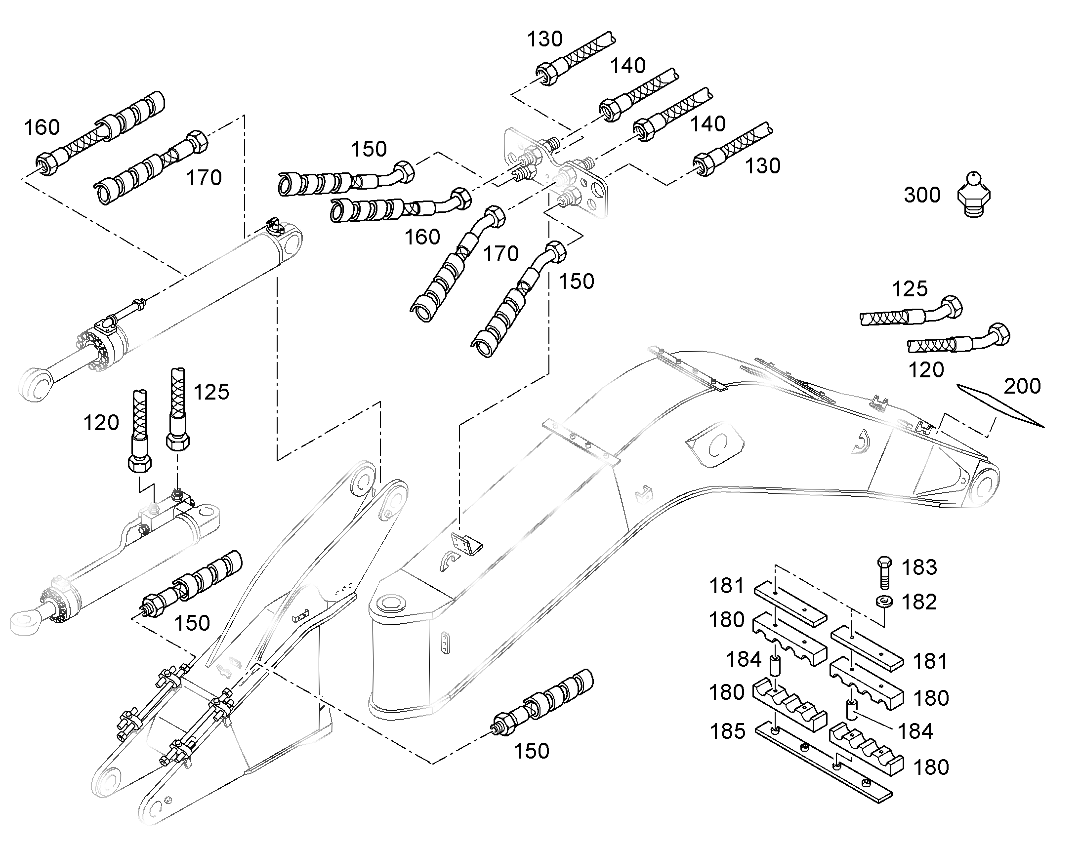 ПОЛУХОМУТИК HRRL 4 38 32-25-32-28 7030233 LIEBHERR