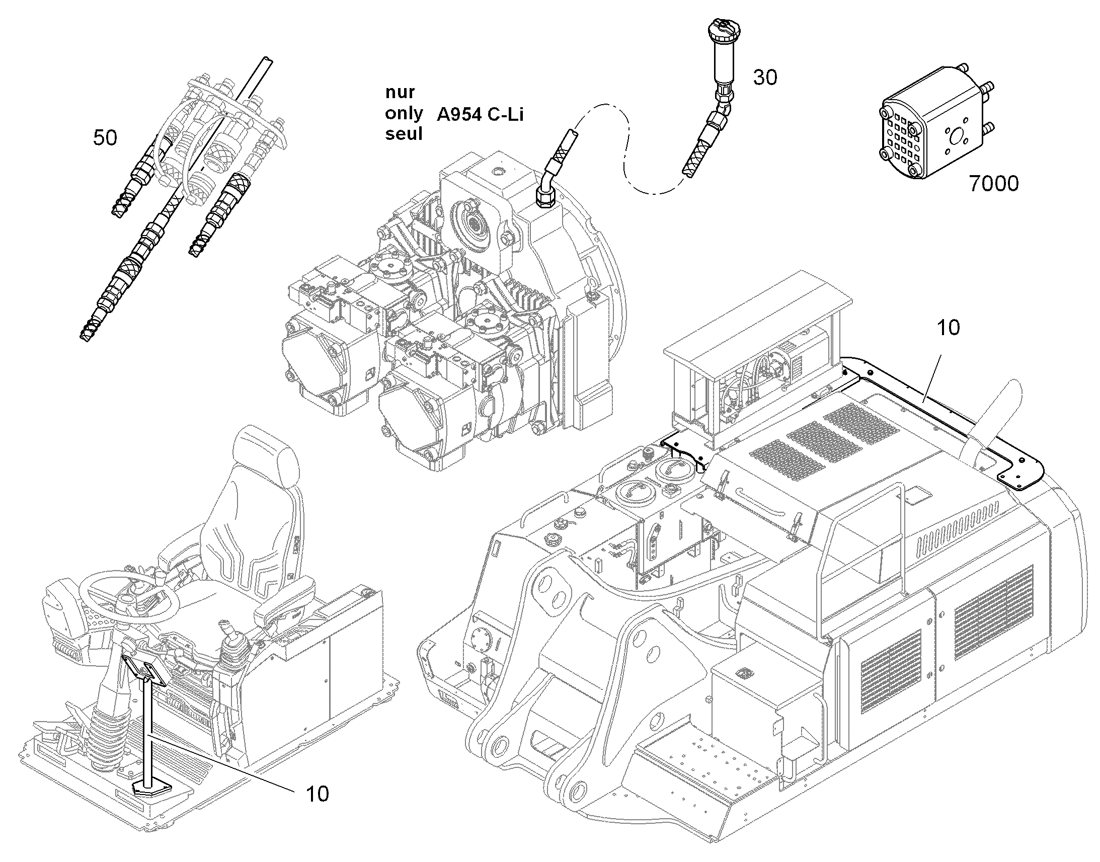 ДЕТАЛИ МОНТАЖНЫЕ ДЛЯ ОБОРУД. 9633109 LIEBHERR