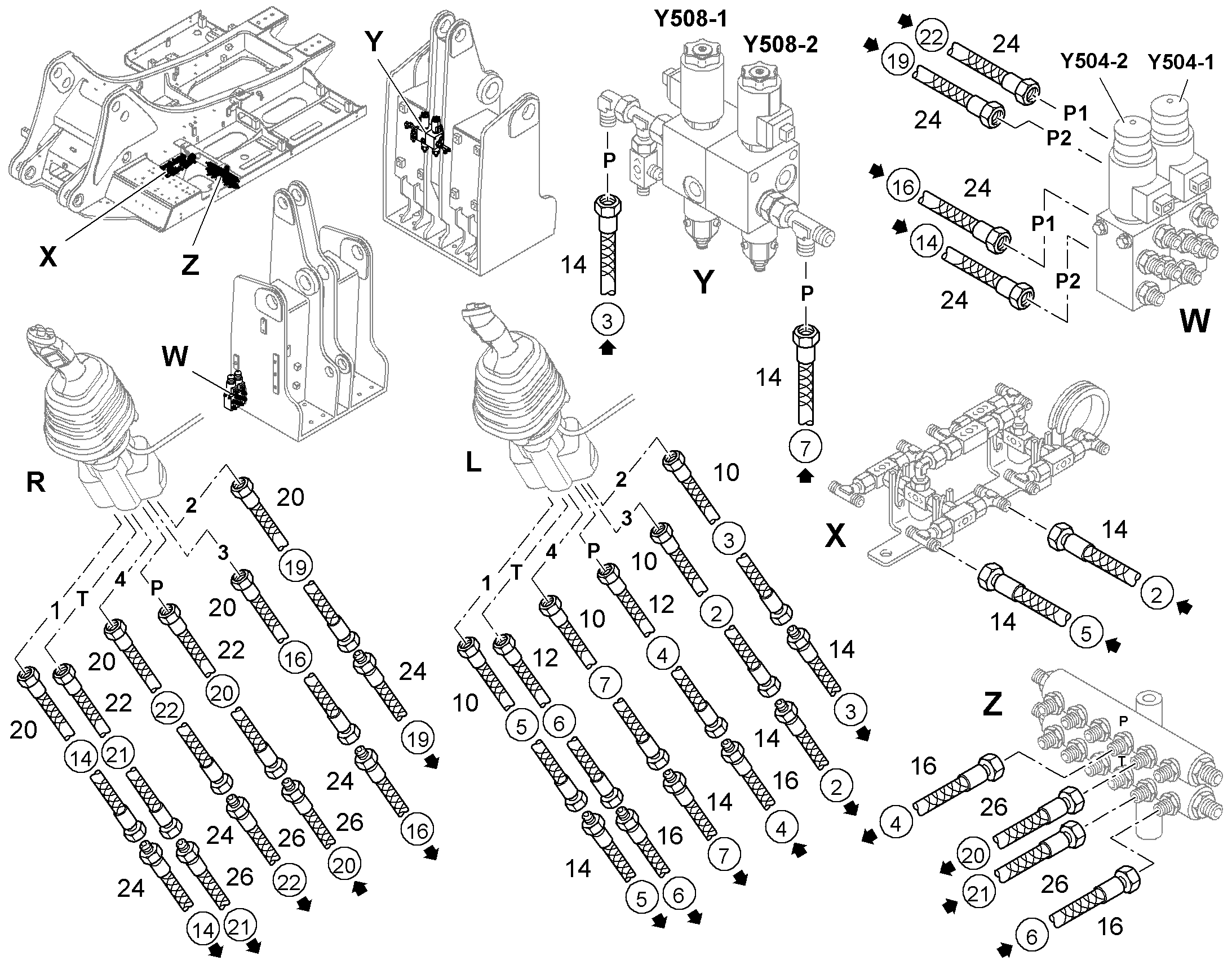 ШЛАНГ УПРАВЛЕНИЯ 10X2500 10100212 LIEBHERR