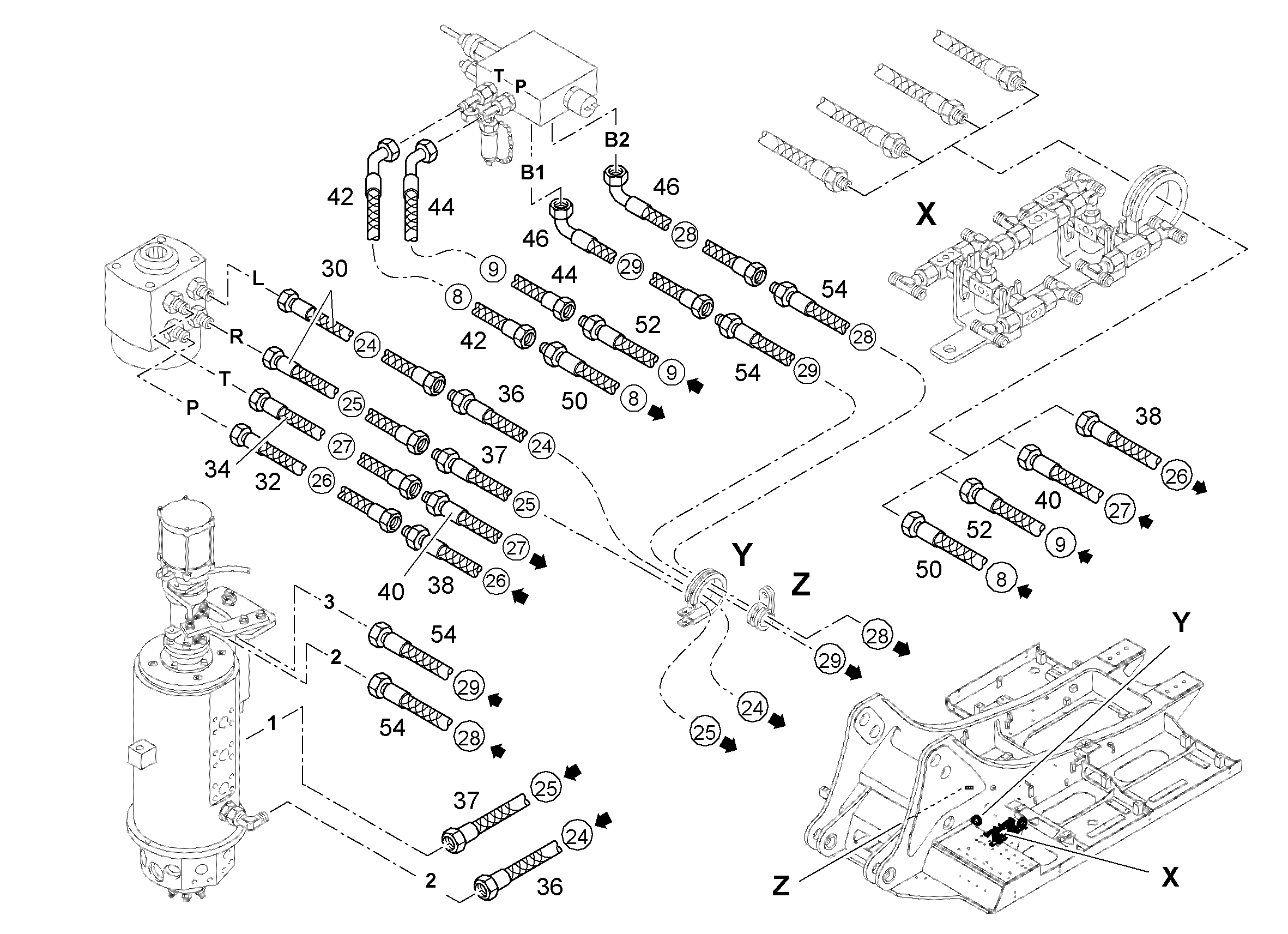 ШЛАНГ 10X10500 10412634 LIEBHERR