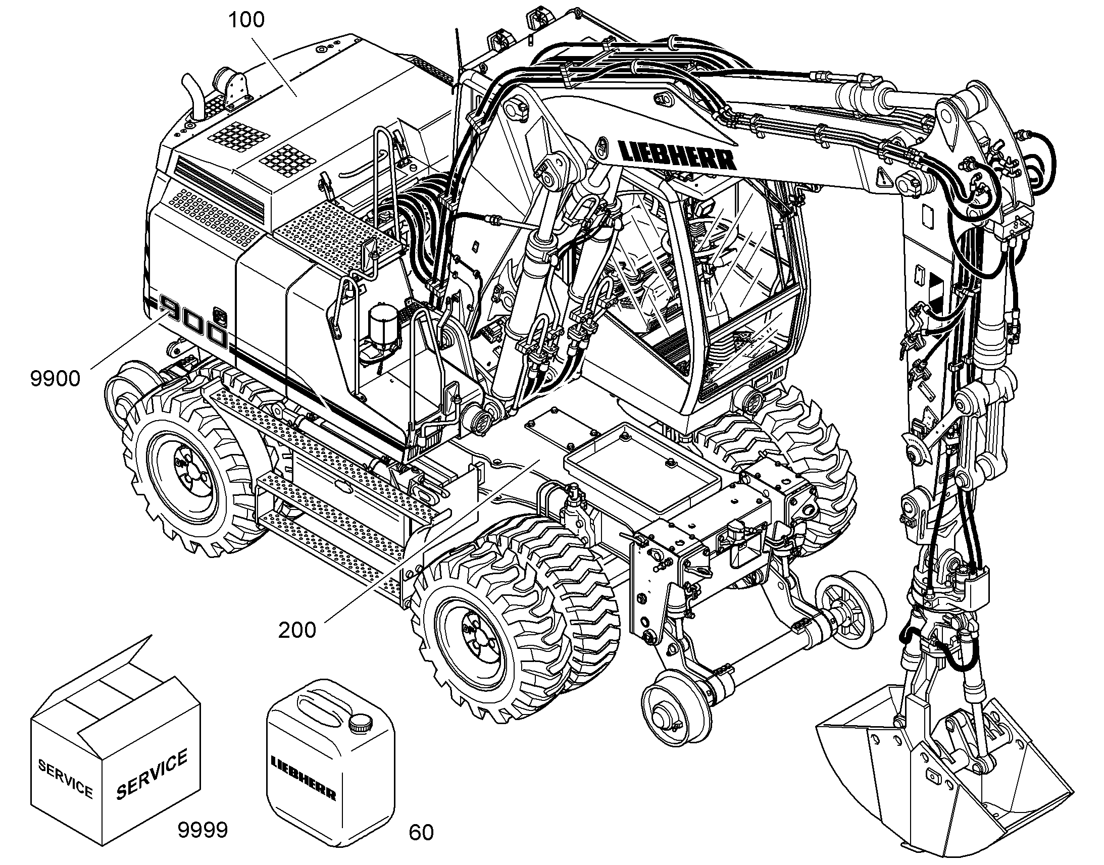 ТАБЛИЧКИ ДОПОЛНИТЕЛЬНЫЕ 9620100 LIEBHERR
