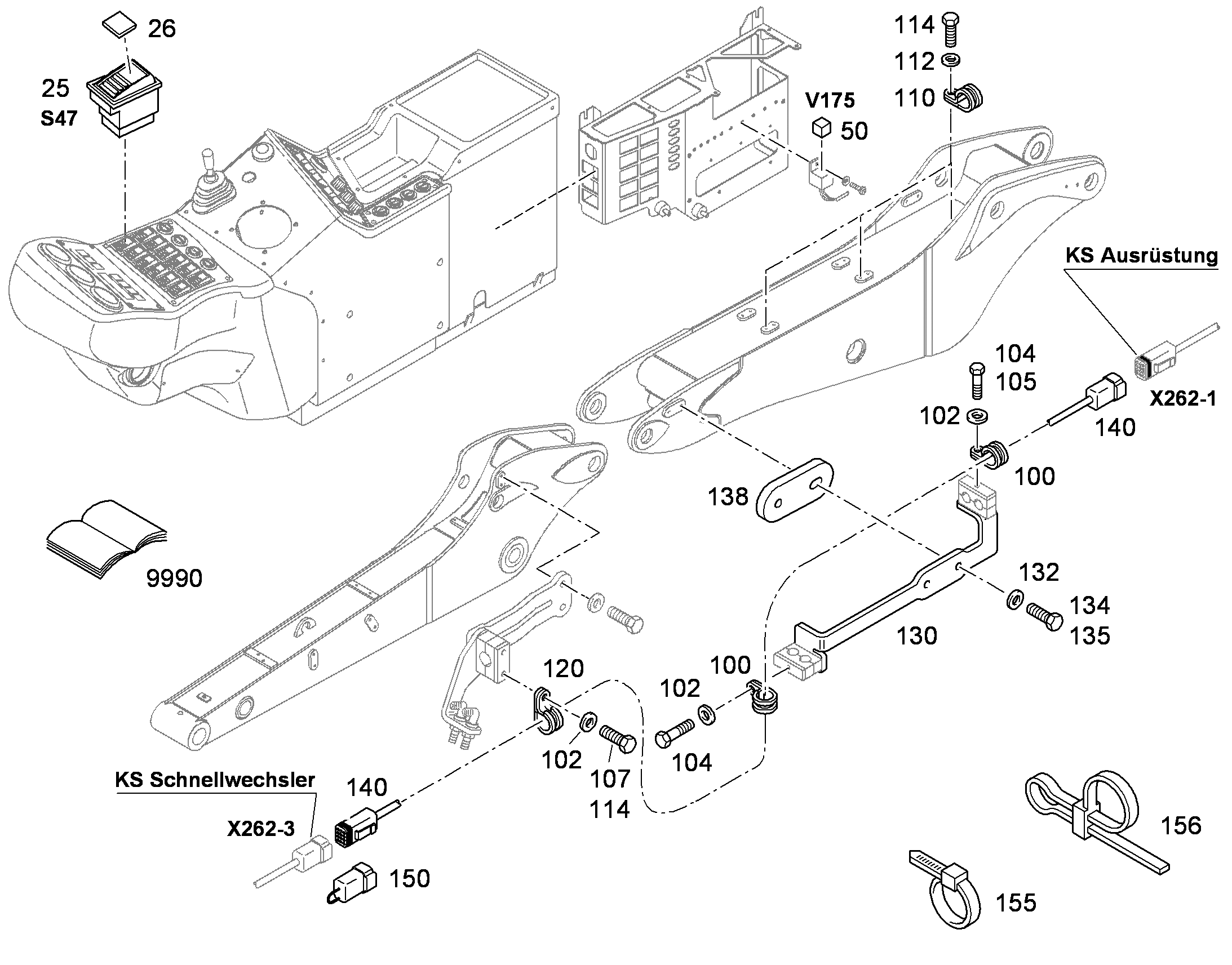 ПРОМЕЖУТОЧНАЯ ПЛАНКА 9602475 LIEBHERR