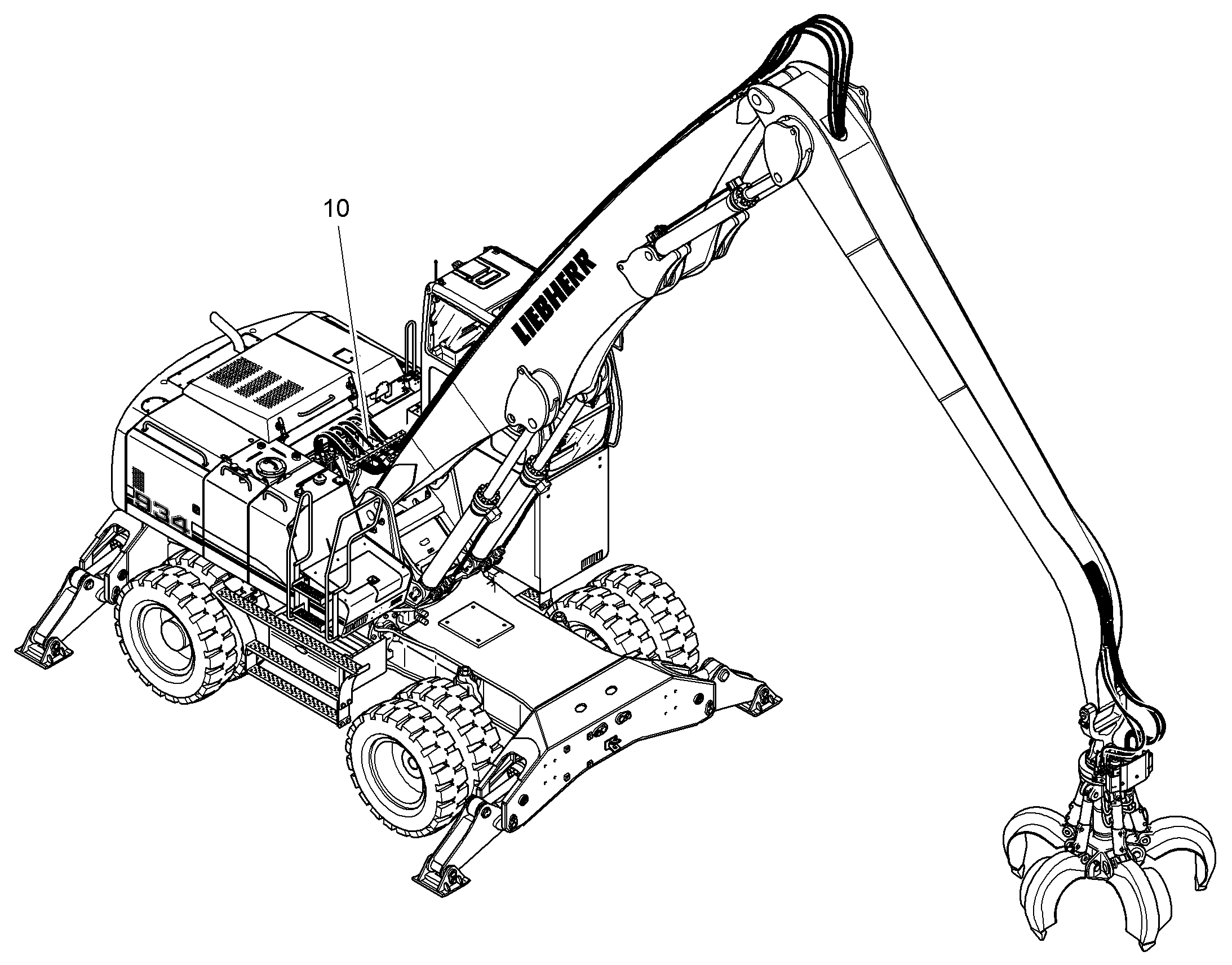 ОТКЛЮЧЕНИЕ ЦИЛИНДРА РУКОЯТИ 9632675 LIEBHERR