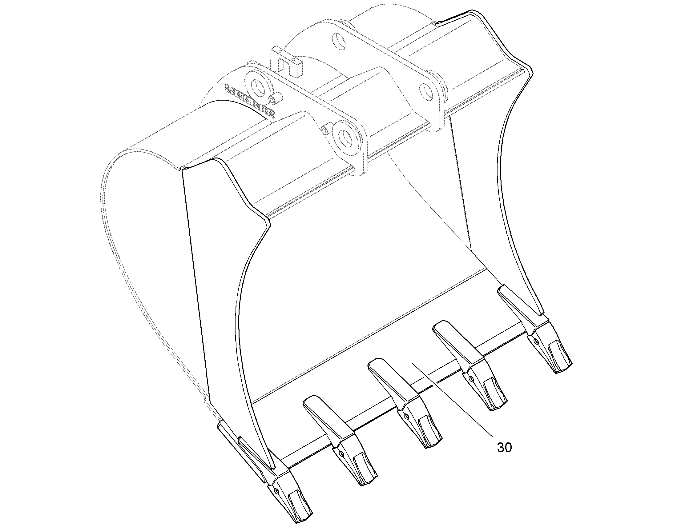 ЗАБРАЛО КОВША 1260MMX25MM 9632254 LIEBHERR