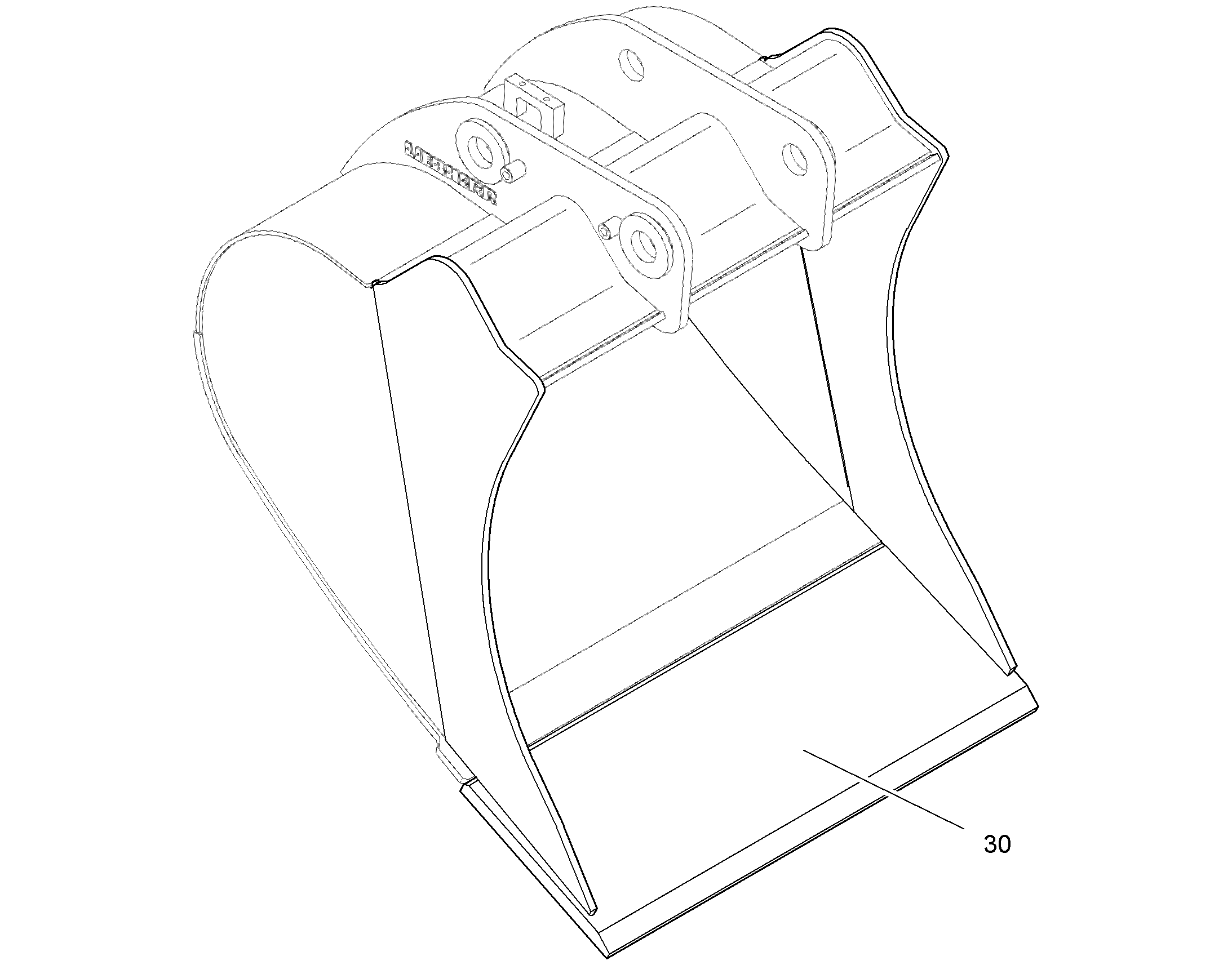 ЗАБРАЛО КОВША 1050MMX30MM 9632570 LIEBHERR