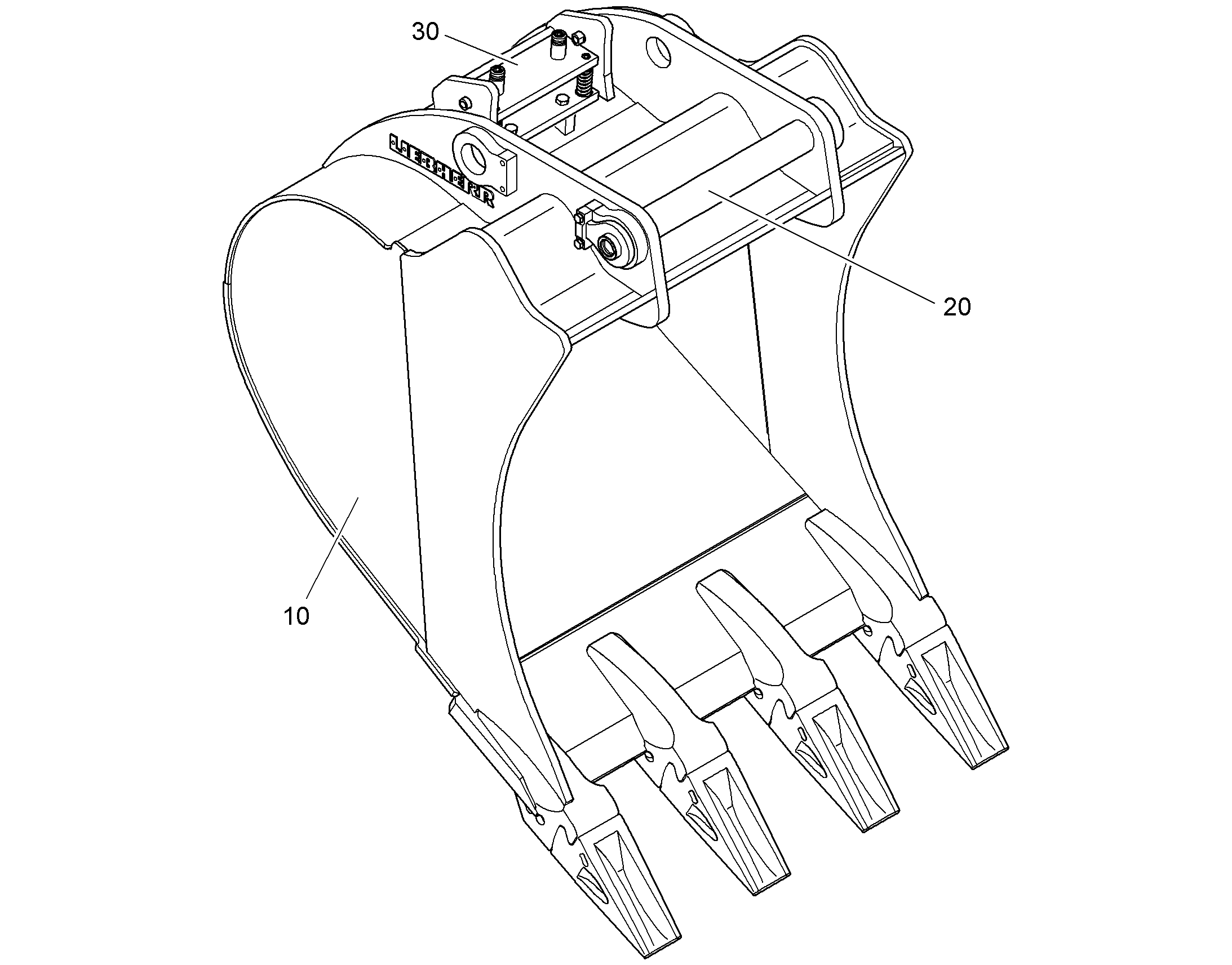 ЛОПАТА ОБРАТНАЯ 1050mm 0,95m³ 9631695 LIEBHERR