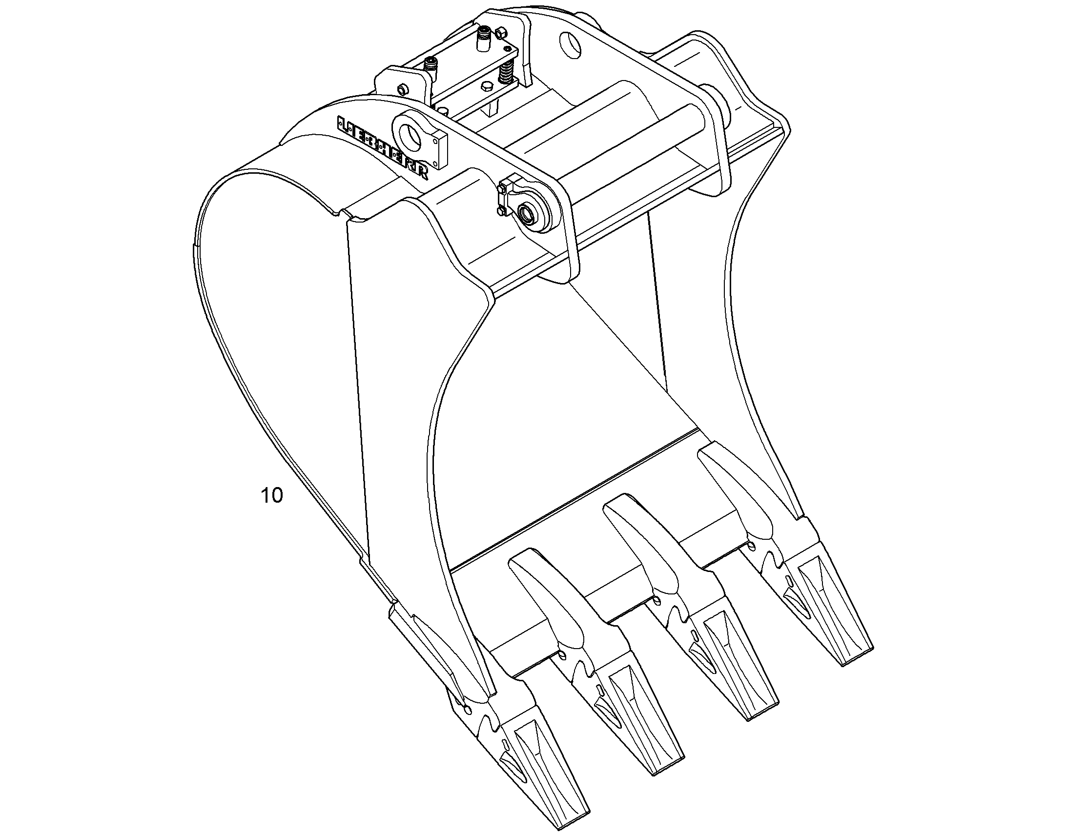 ЛОПАТА ОБРАТНАЯ 1050mm 0,95m³ 9627353 LIEBHERR