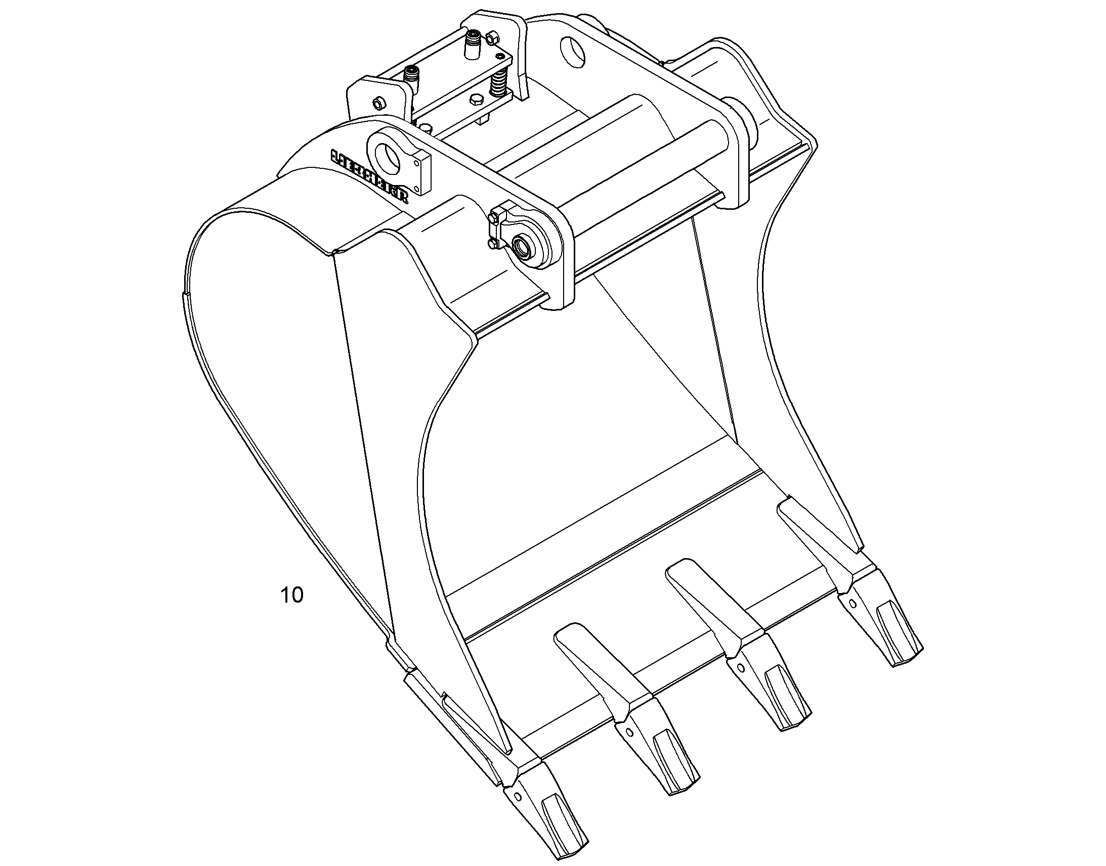 ЛОПАТА ОБРАТНАЯ 1050mm 0,95m³ 9629842 LIEBHERR