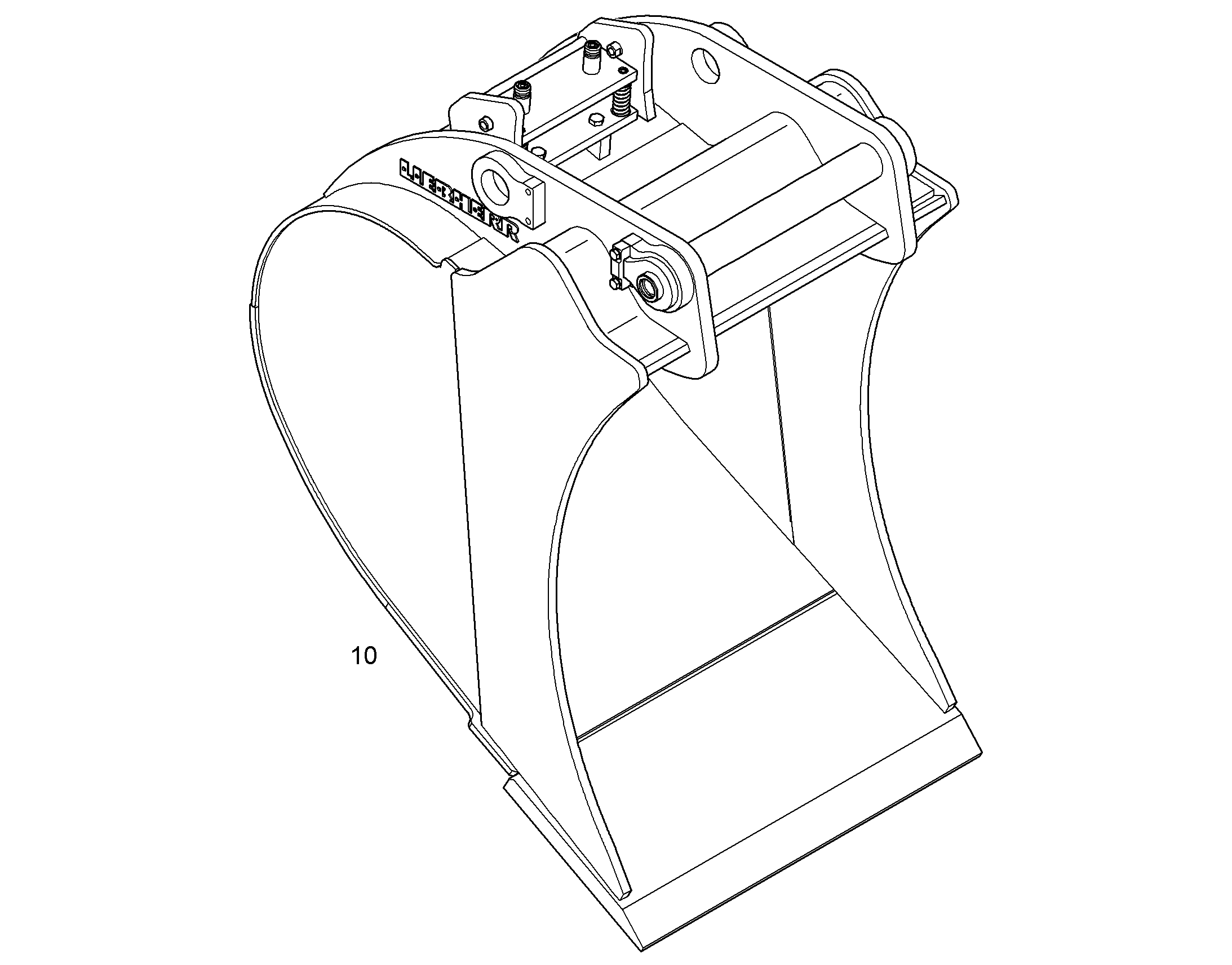 ЛОПАТА ОБРАТНАЯ 850mm 0,75m³ 9632076 LIEBHERR