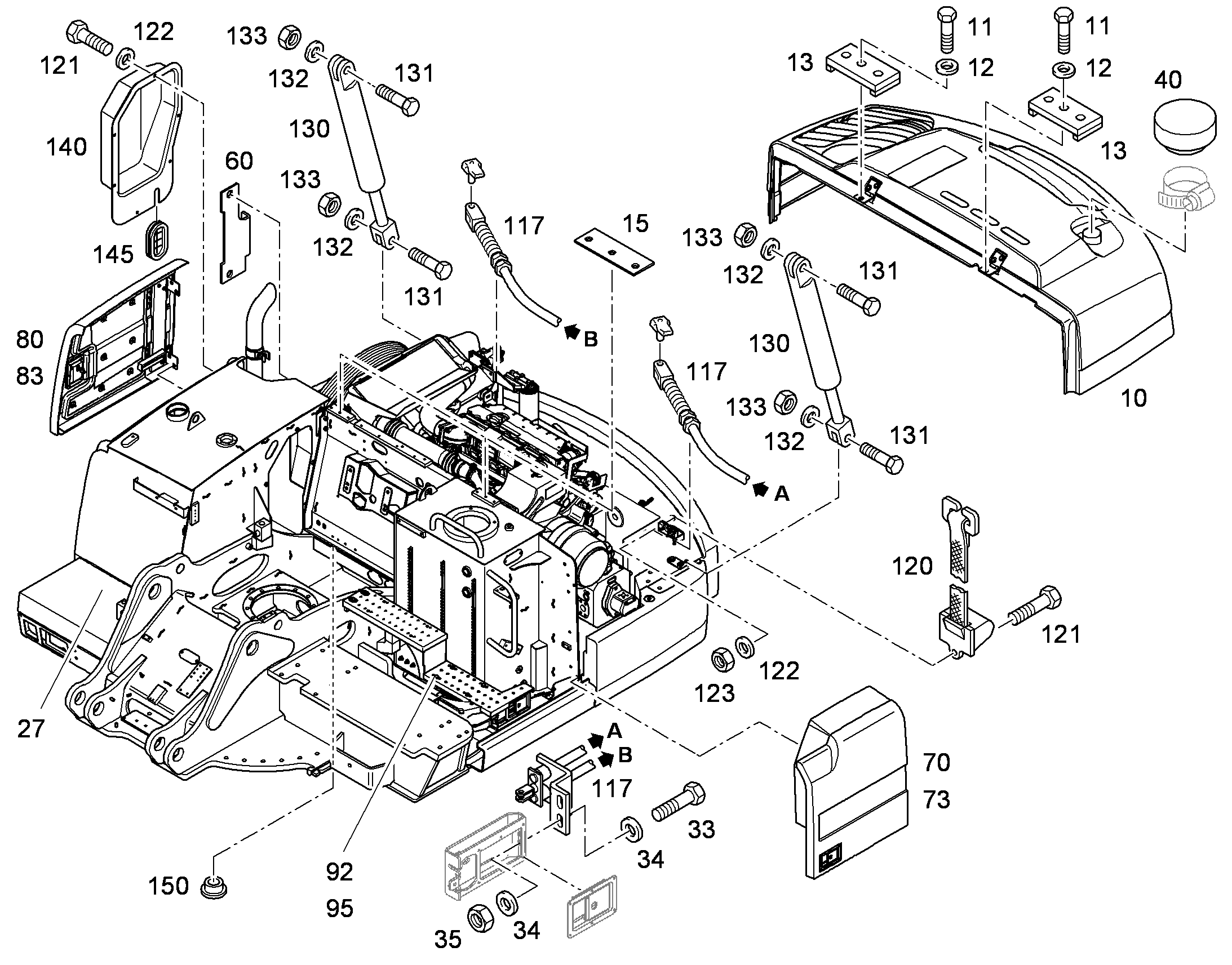 ДВЕРЬ БОКОВАЯ ЛЕВАЯ 94008994 LIEBHERR