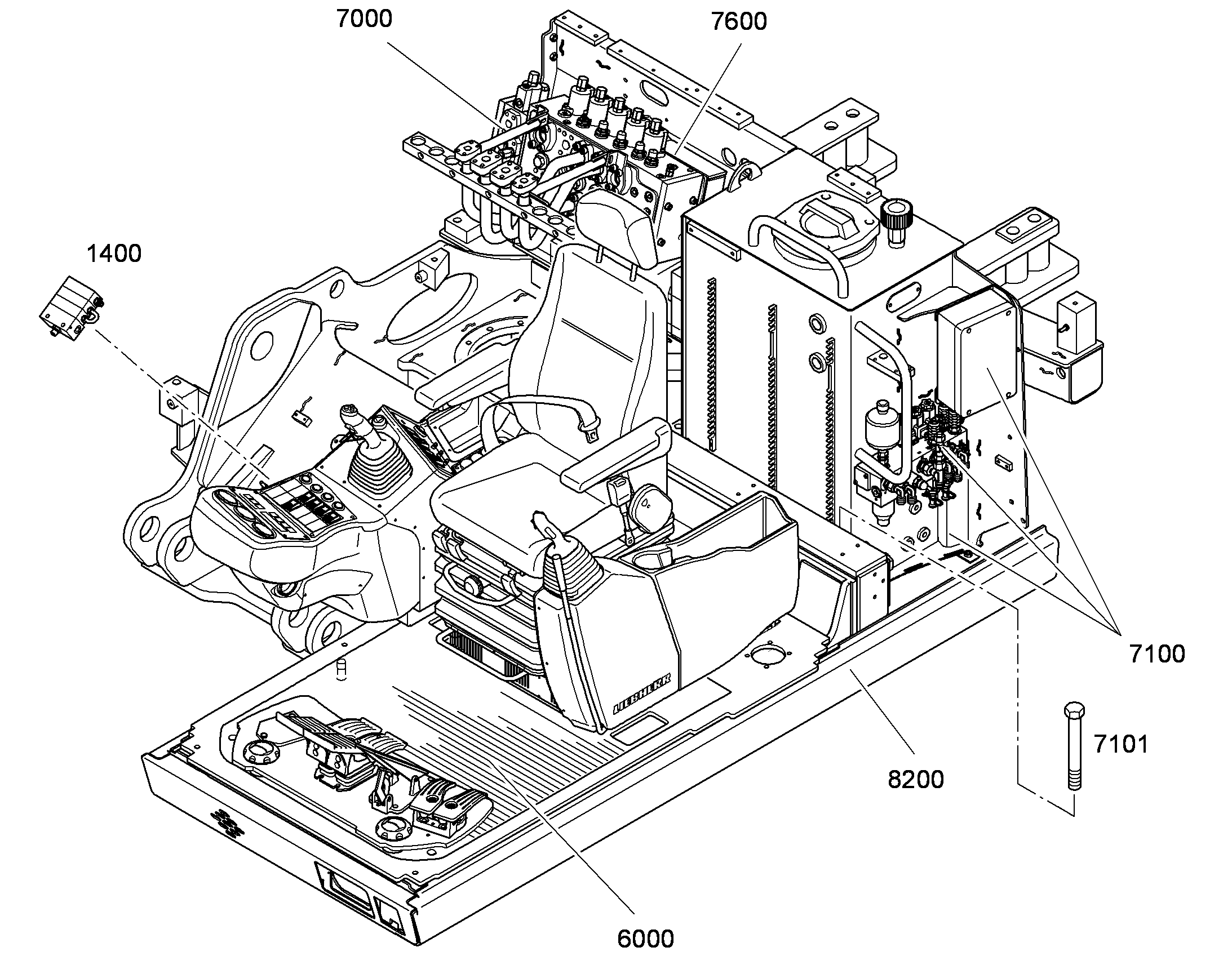 ЦЕНТРАЛИЗОВАННАЯ СМАЗКА 9612099 LIEBHERR
