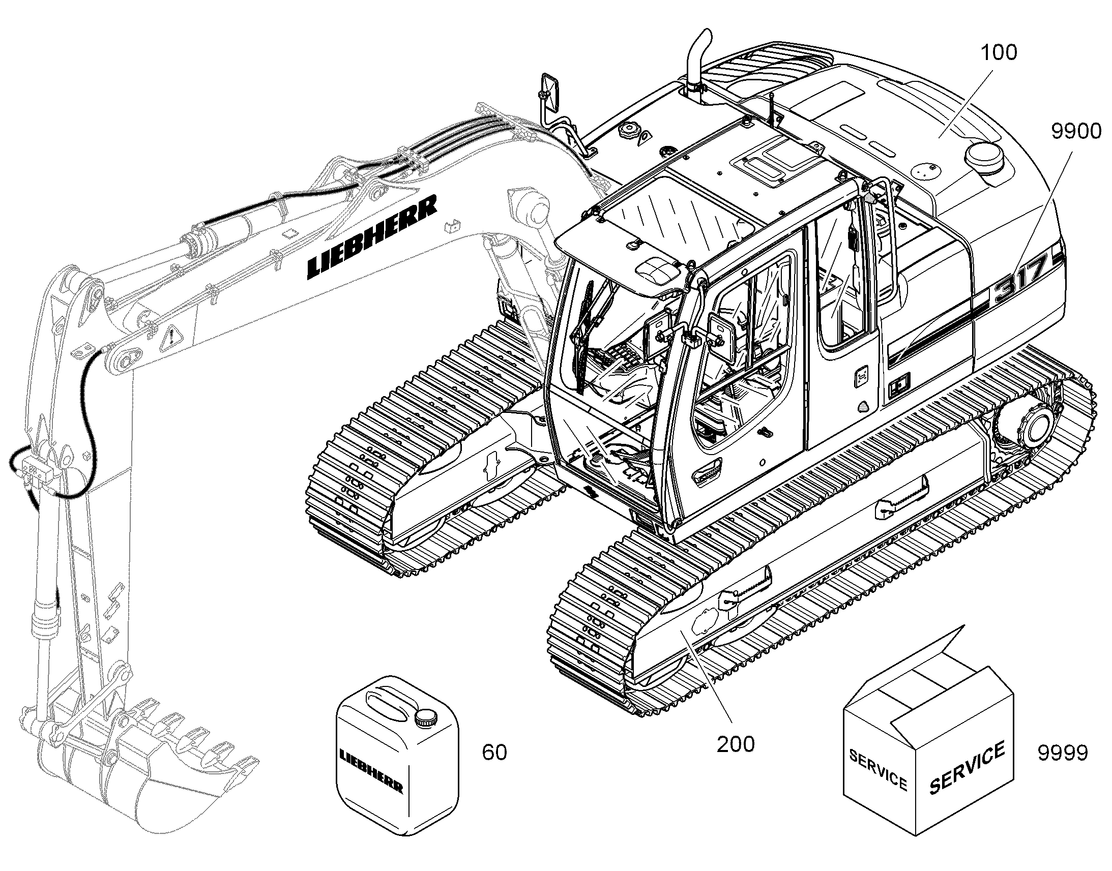СМОТРИ ОПЦИИ 1234567 LIEBHERR