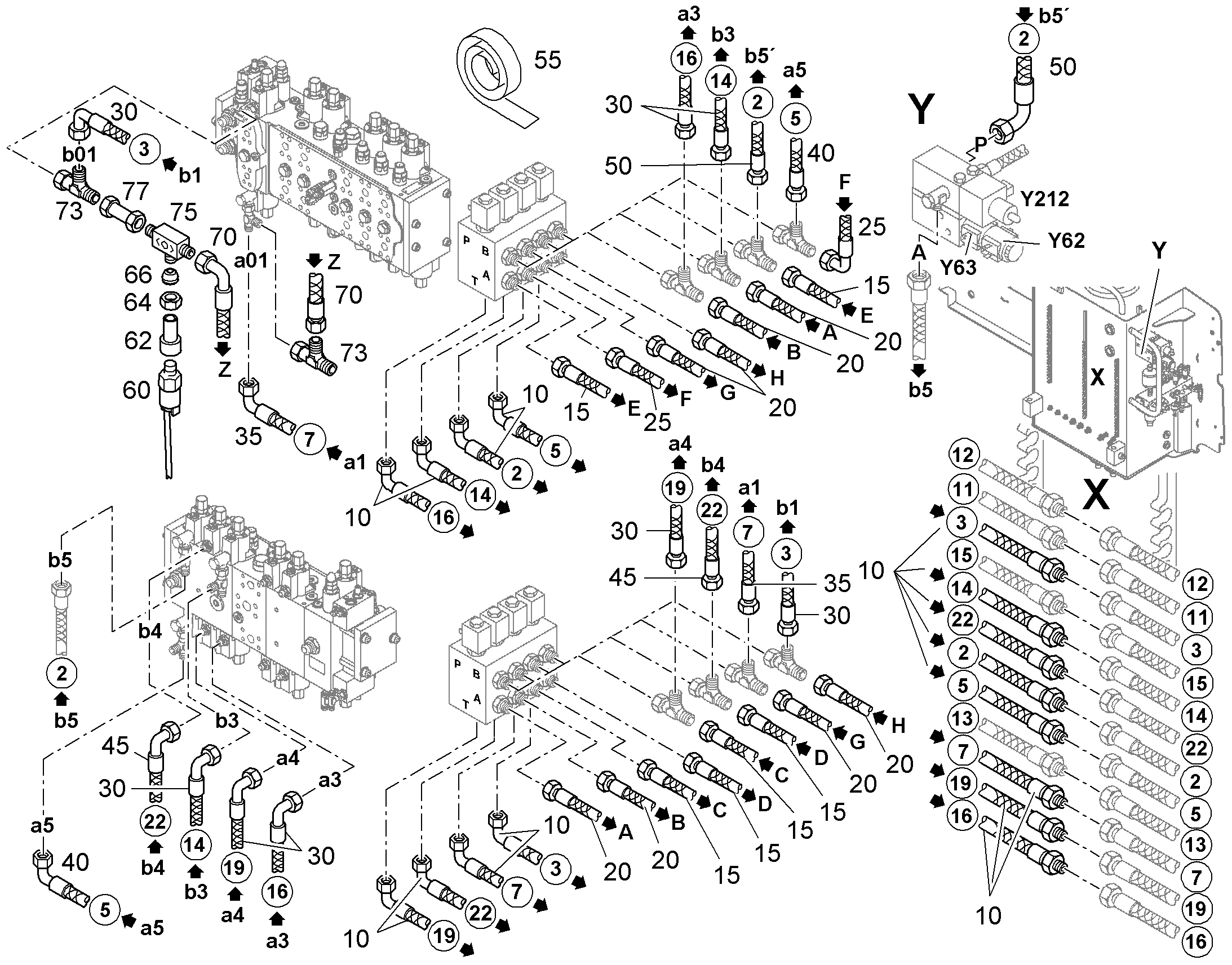 ШЛАНГ УПРАВЛЕНИЯ 8X800 10219307 LIEBHERR