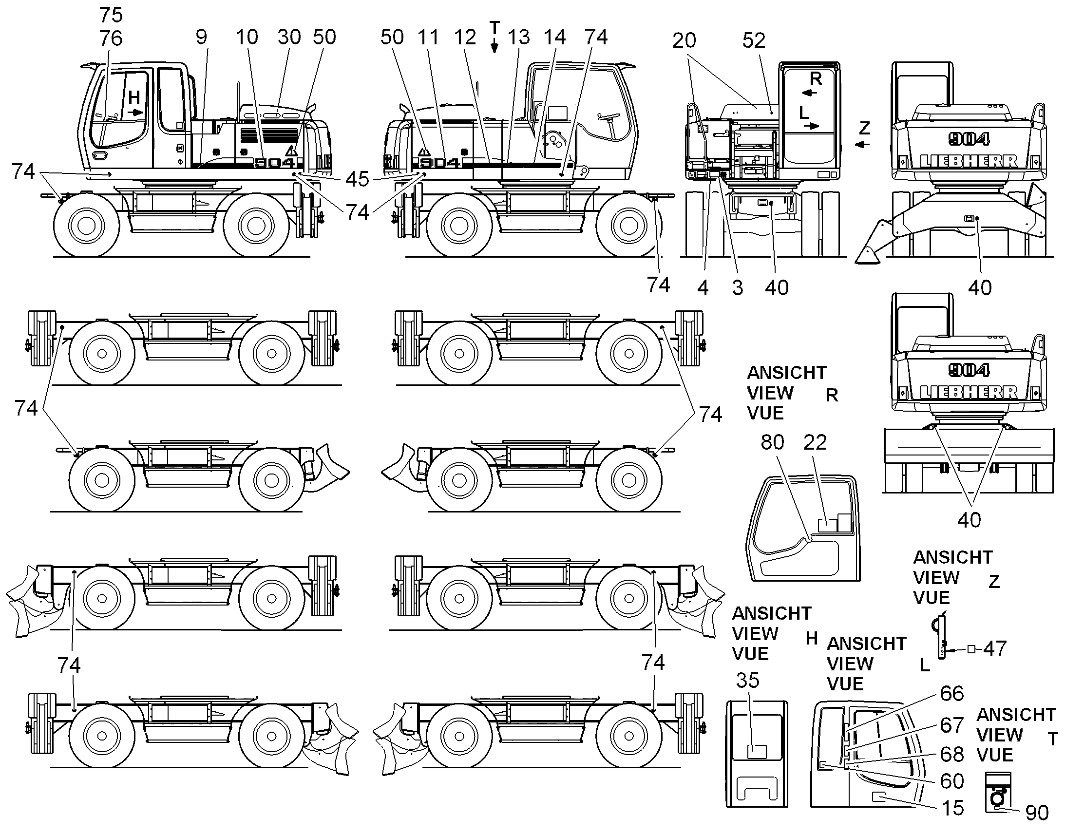 НАКЛЕЙКА VORWERK 94023908 LIEBHERR