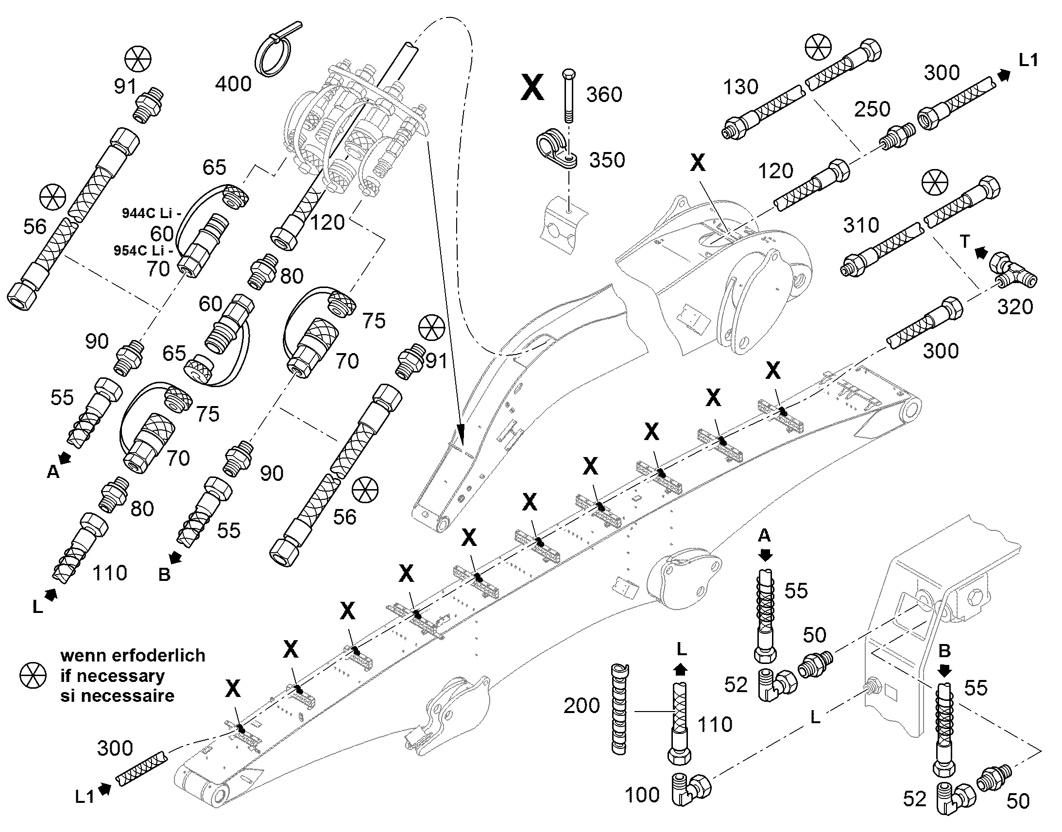 ШЛАНГ 10X2500 10330462 LIEBHERR