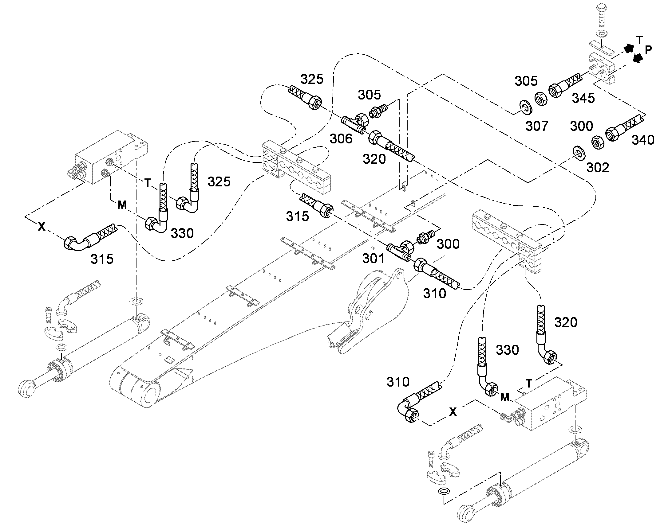 ШЛАНГ 8X2850 10297509 LIEBHERR